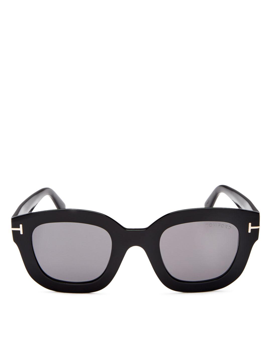 Tom Ford Women's Square Sunglasses in Black/Smoke (Black) Lyst
