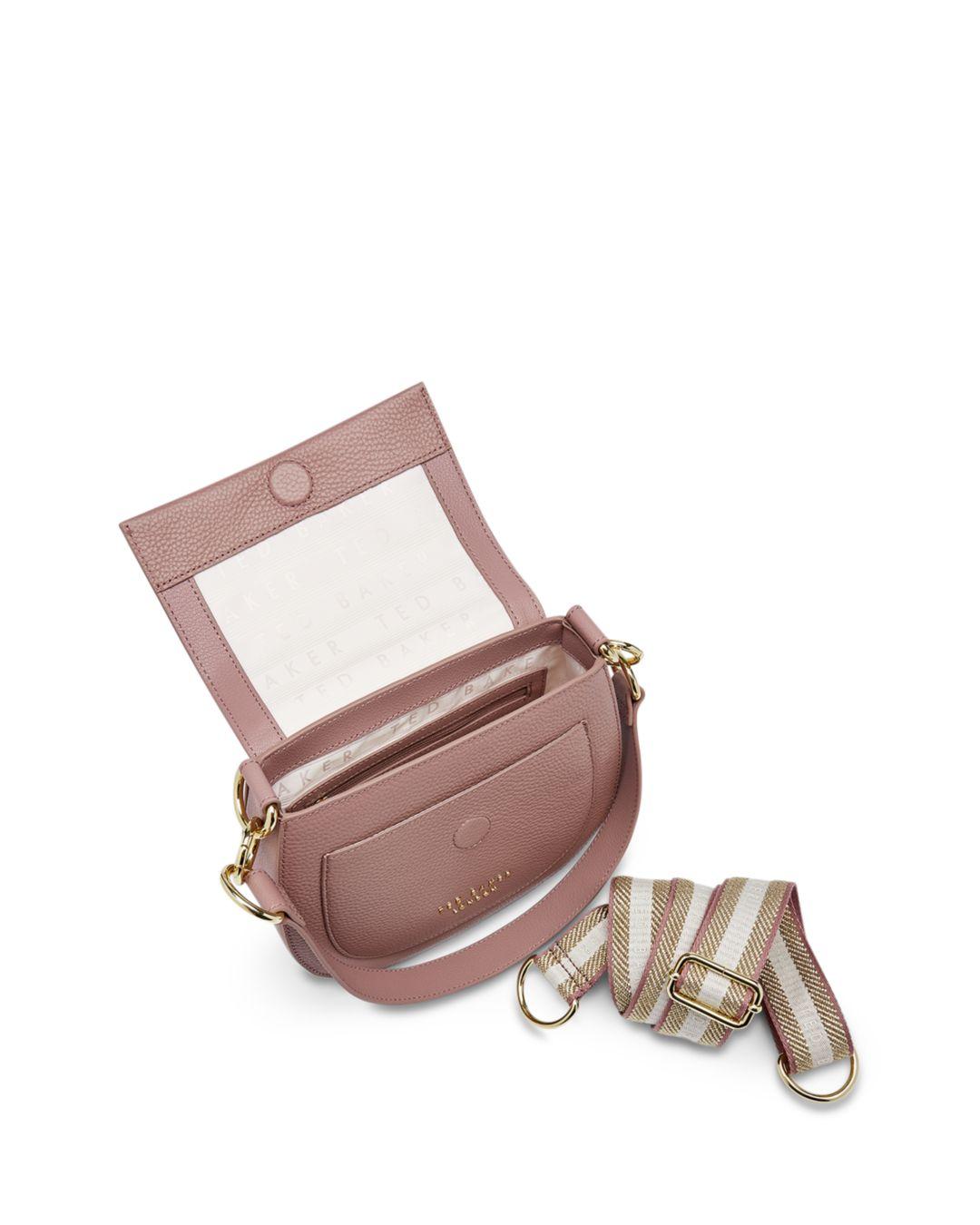 Ted Baker Amali Leather Cross-body Bag in Pink | Lyst