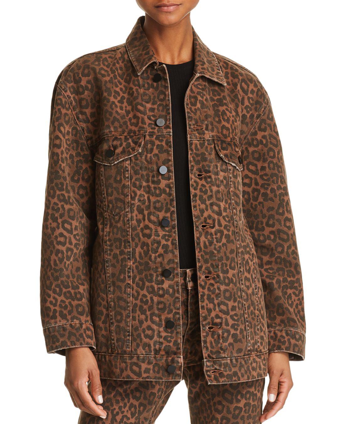 alexander wang leopard jacket