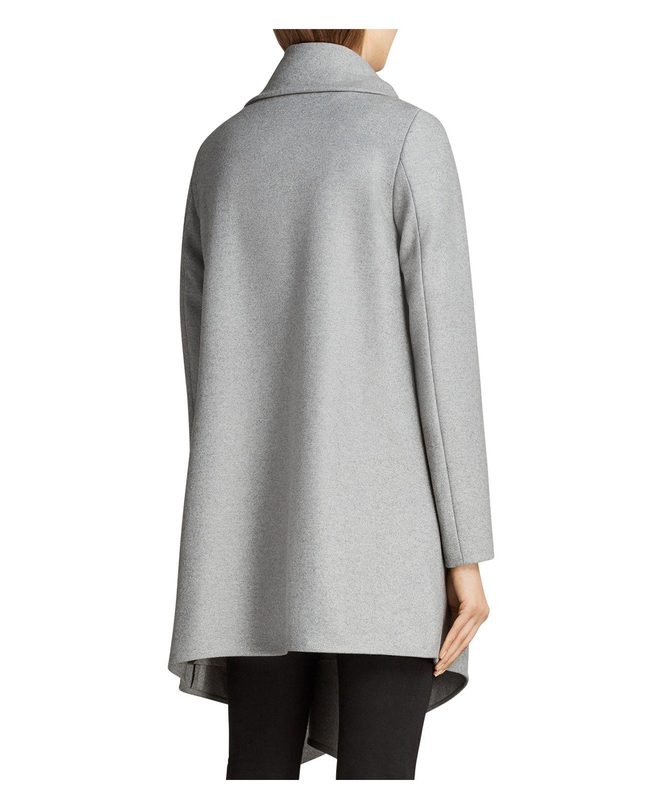 all saints city monument coat grey