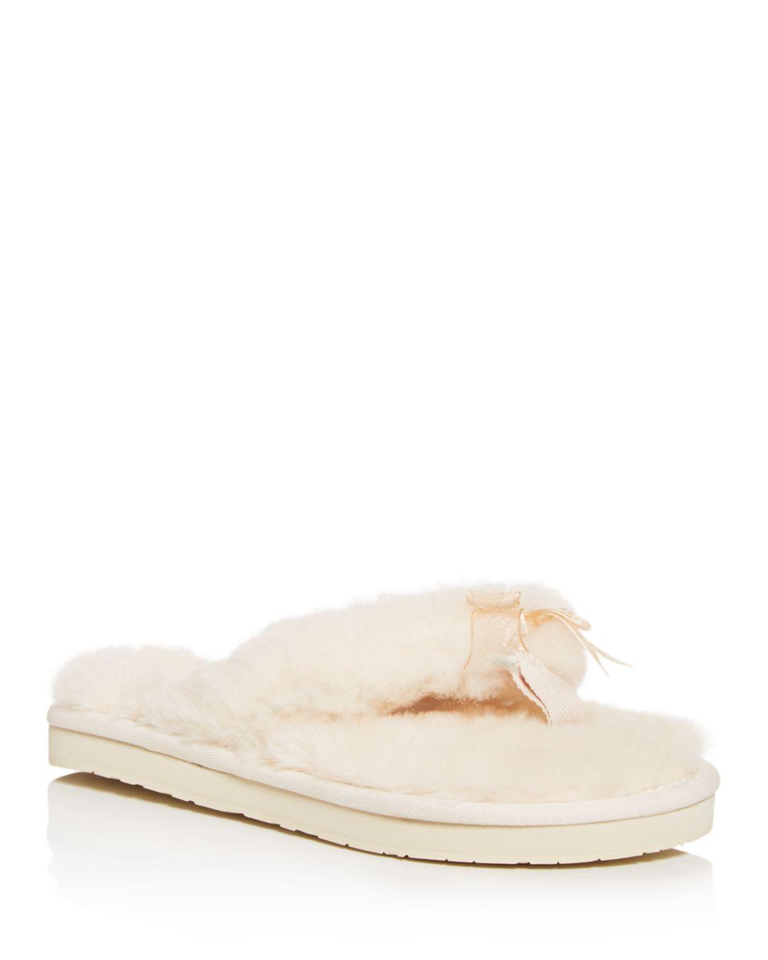 UGG Rubber Fluff Flip Flop Iii in Beige (Natural) - Lyst