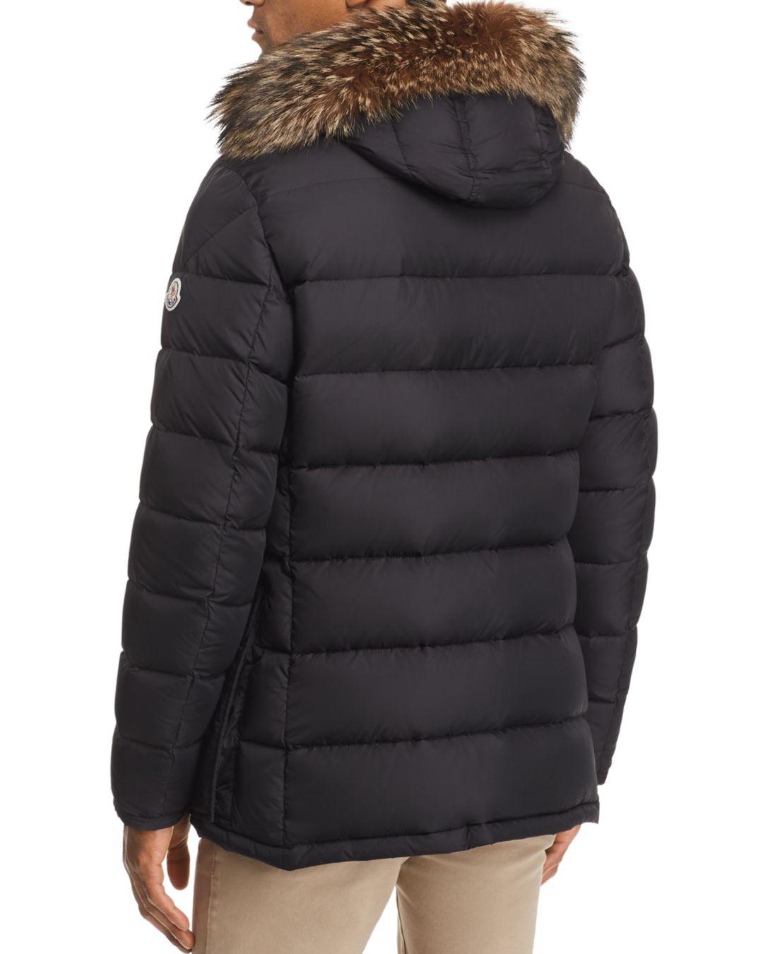 moncler cluny hooded down jacket