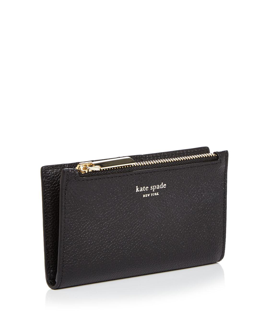 Kate Spade Small Slim Leather Bifold Wallet - Lyst