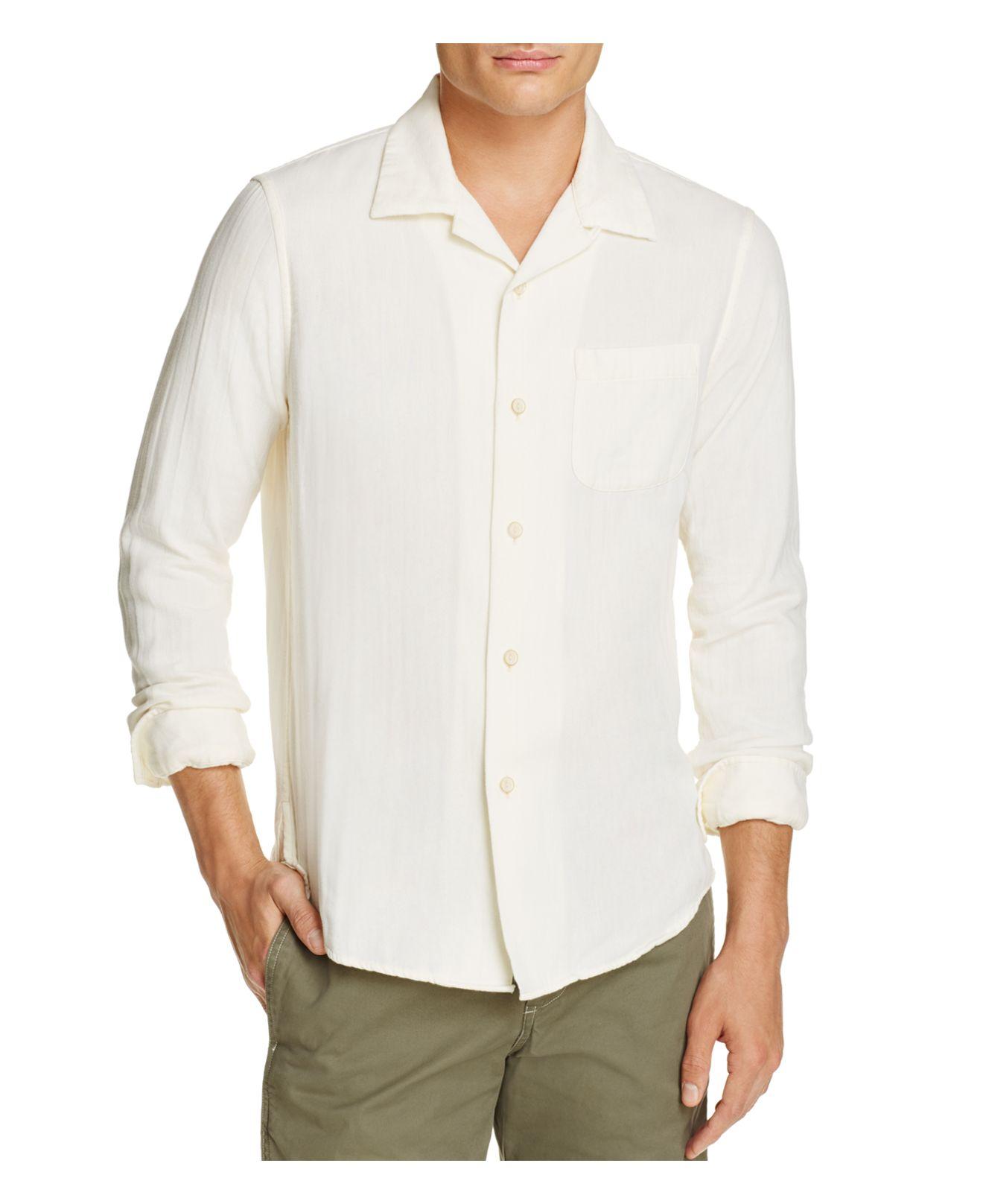 Lyst - Outerknown The Beach Slim Fit Button-down Shirt in White for Men