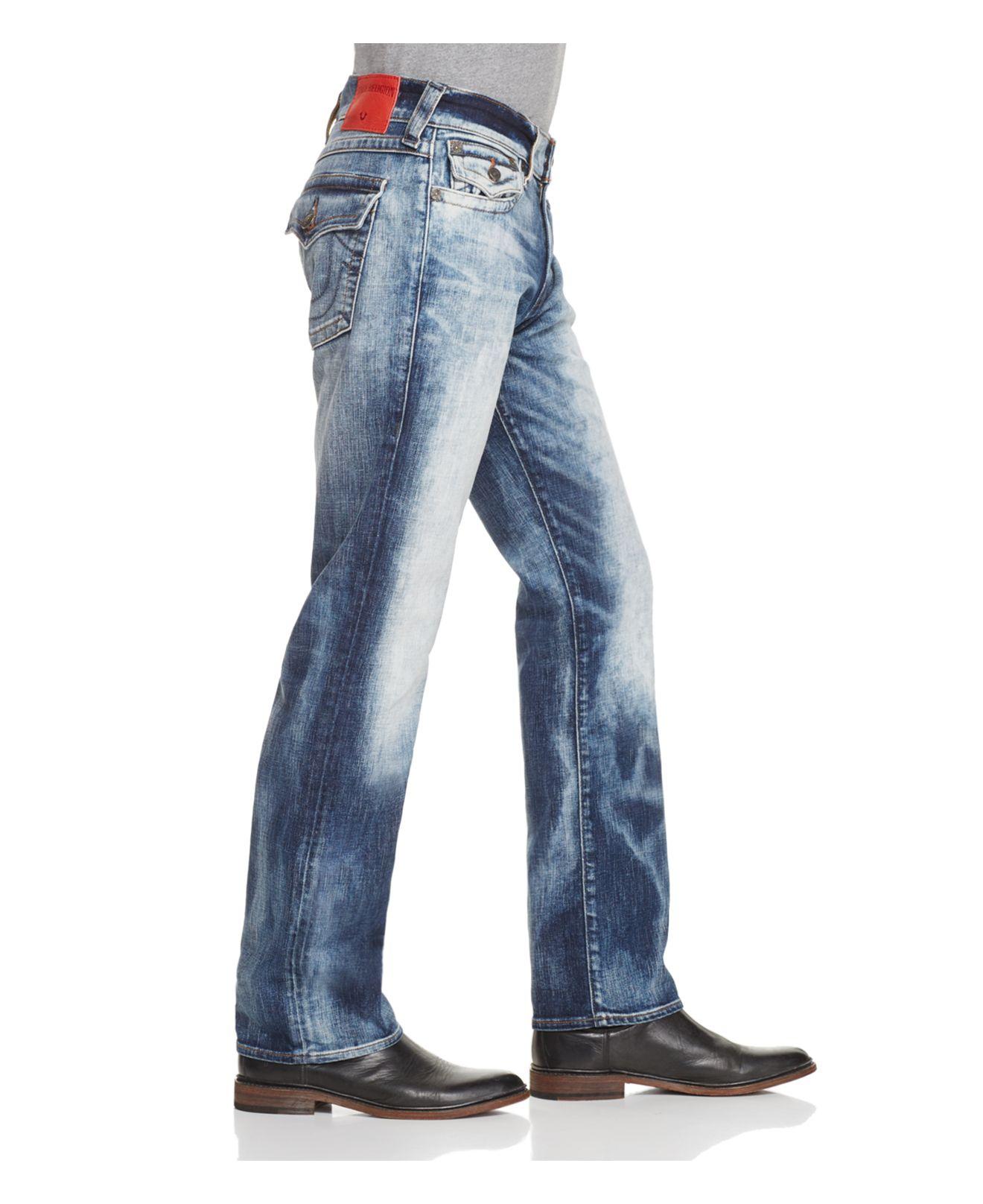 True Religion Denim Ricky Straight Fit Jeans In Cape Town in Blue for Men - Lyst