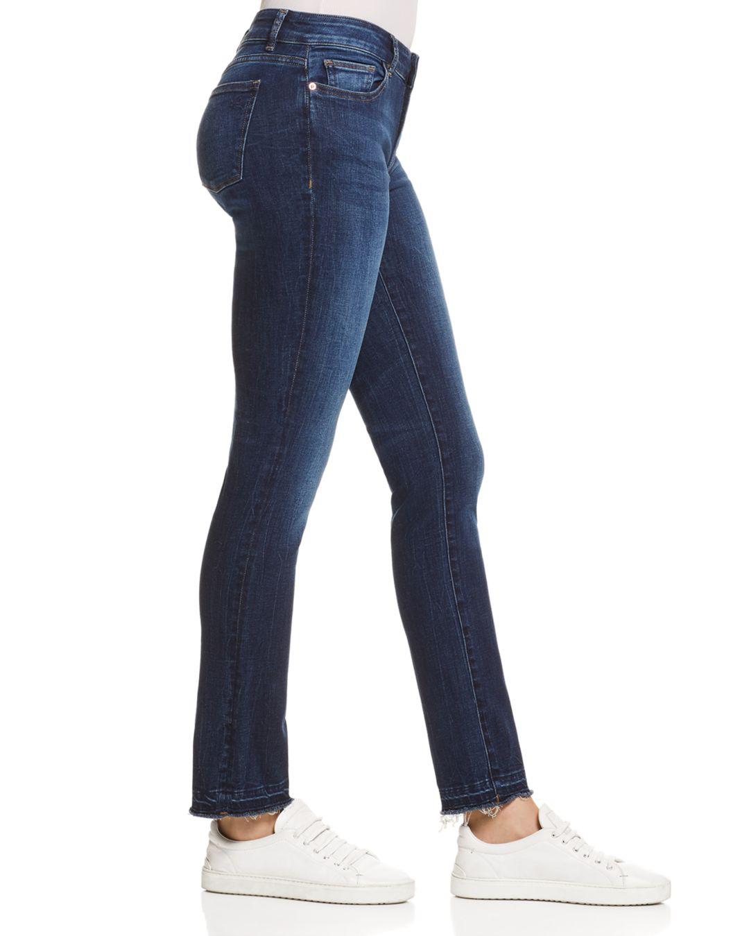 dl1961 coco curvy slim straight jeans in parsons