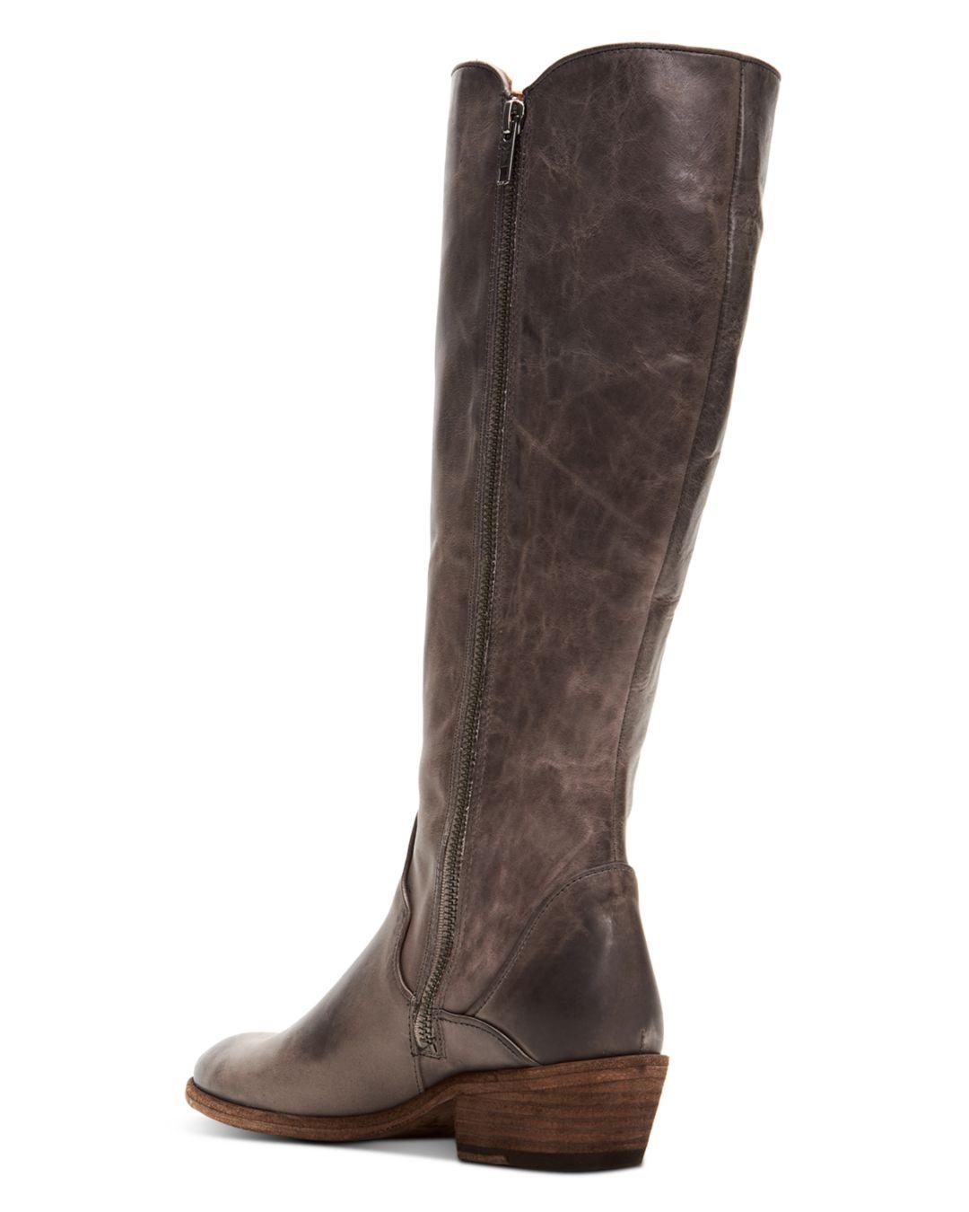 frye carson piping tall boot
