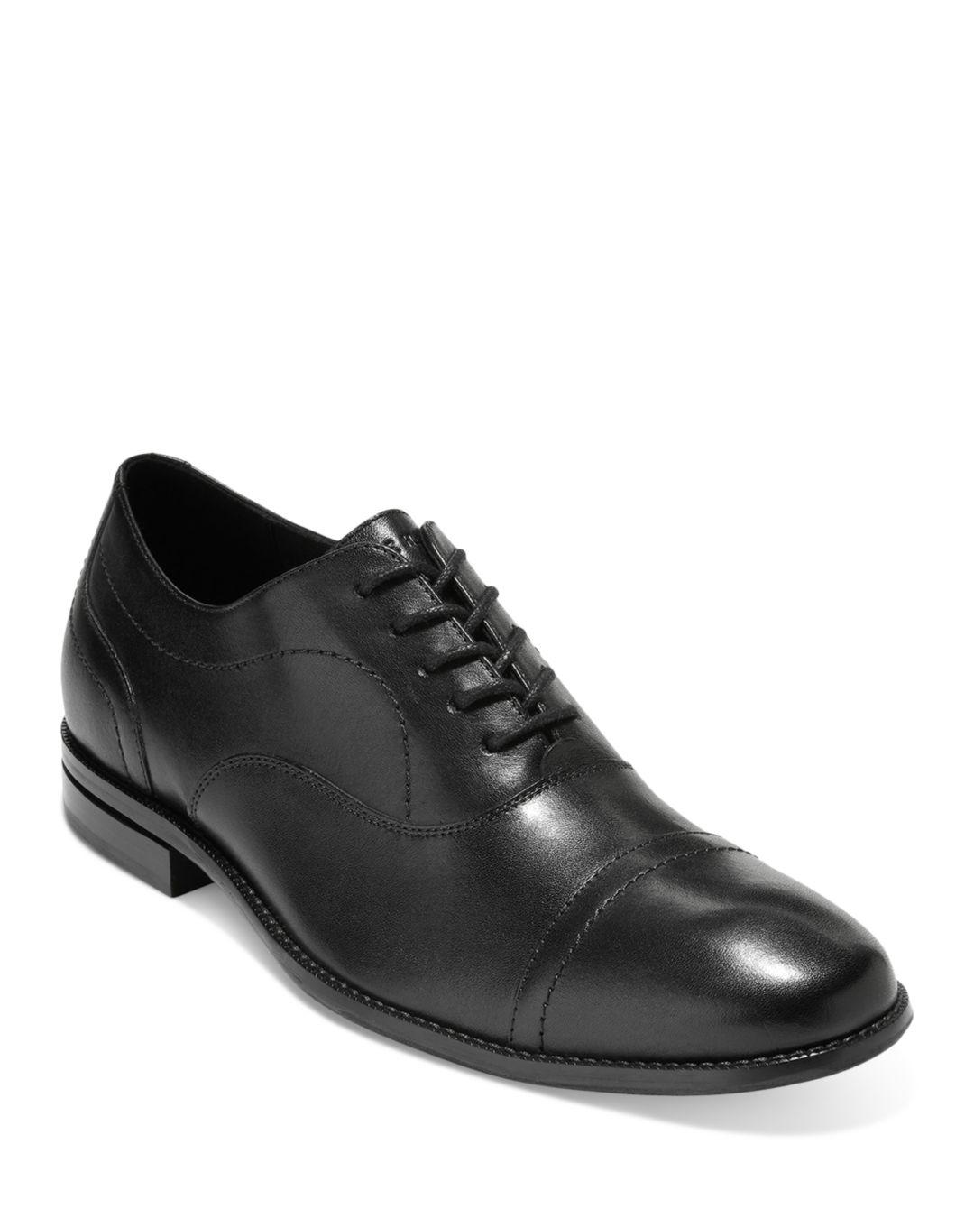 Cole Haan Sawyer Cap Toe Oxfords in Black for Men Lyst