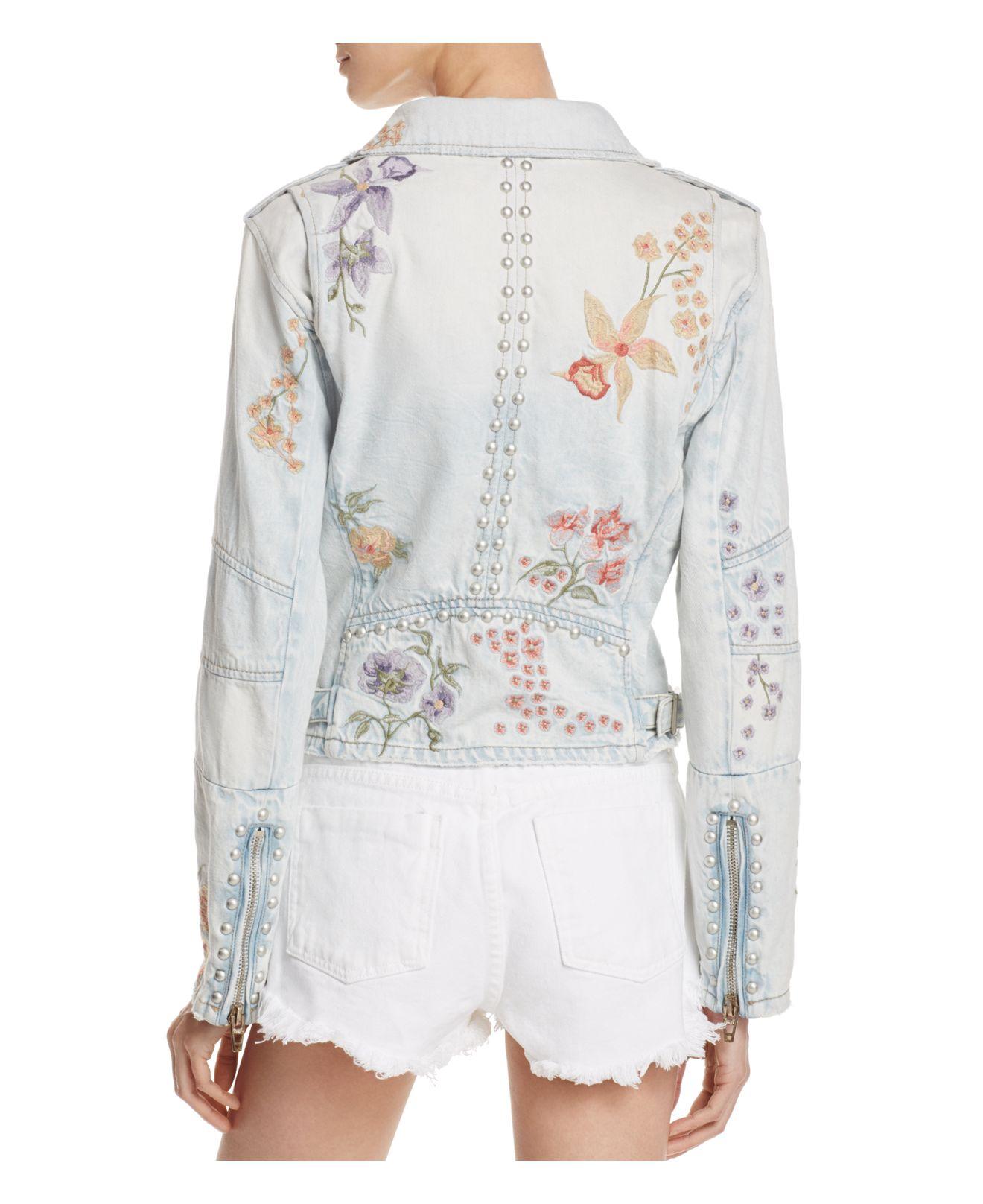 blanknyc embroidered denim jacket