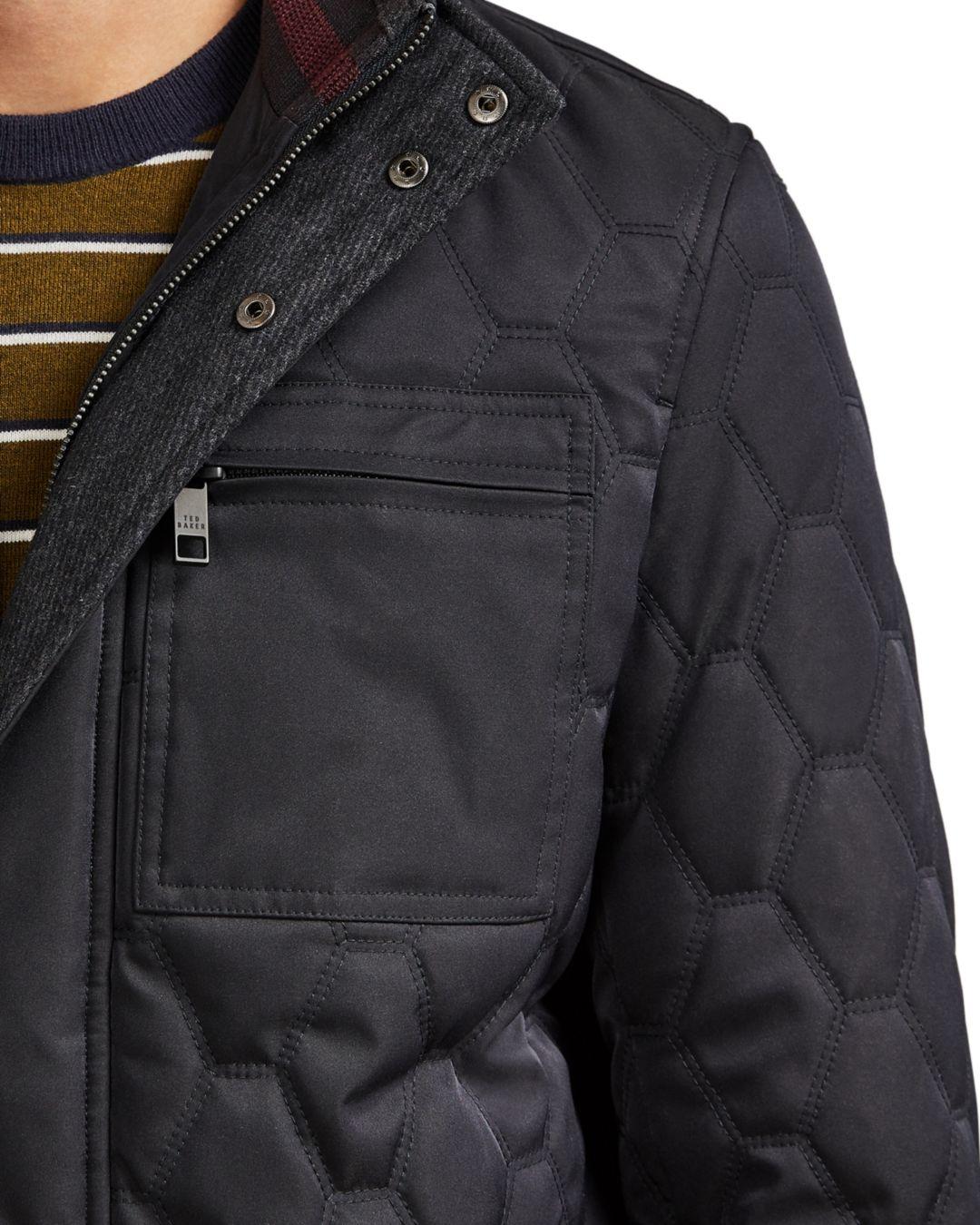 ted baker quilted coat
