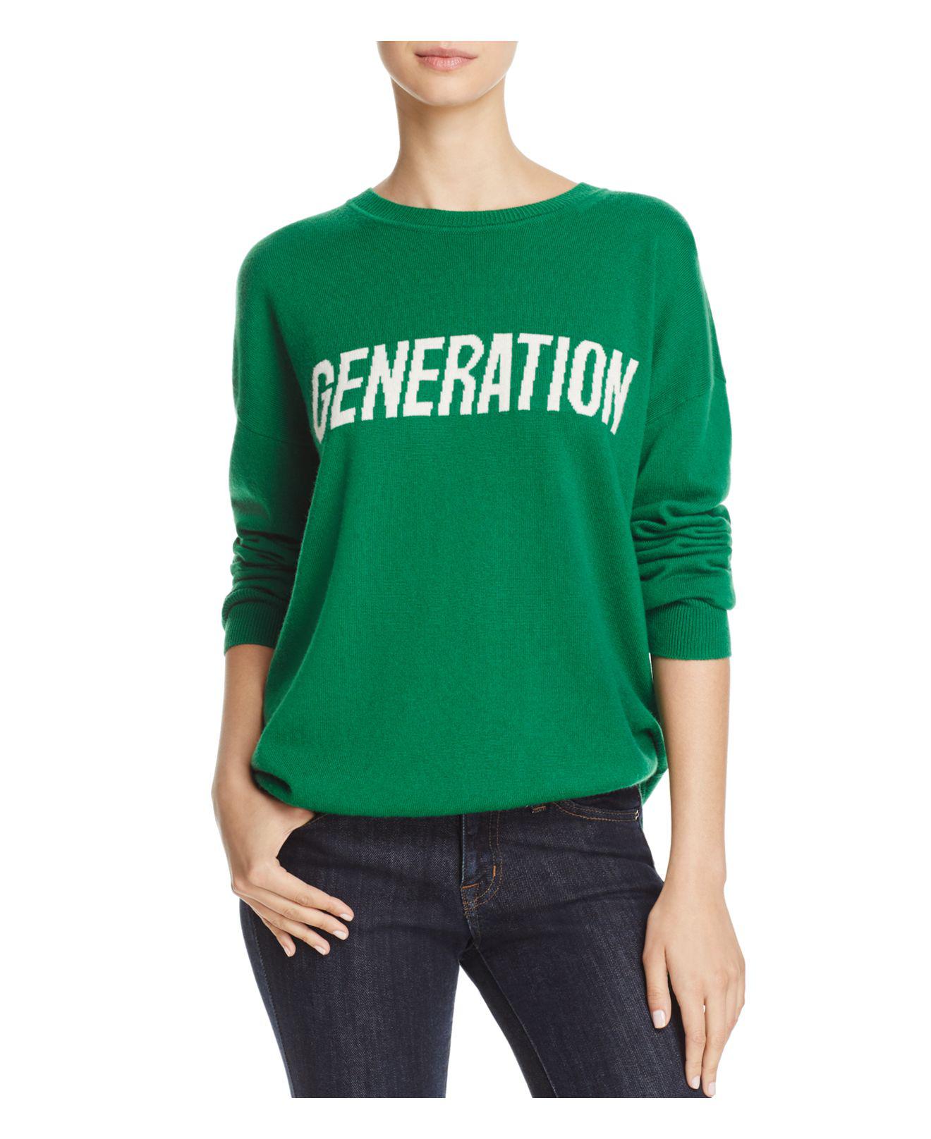 sandro green sweater