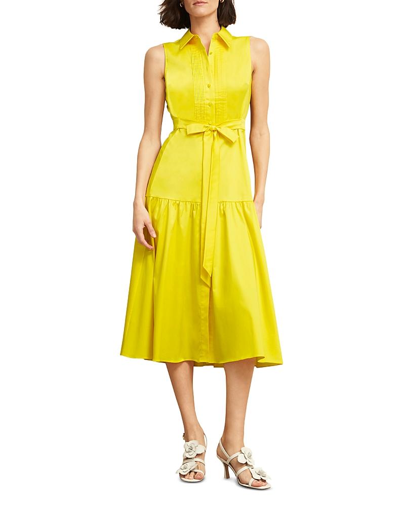 hobbs yellow linen dress Womens Hobbs Yellow Carmen Linen Dress US 10