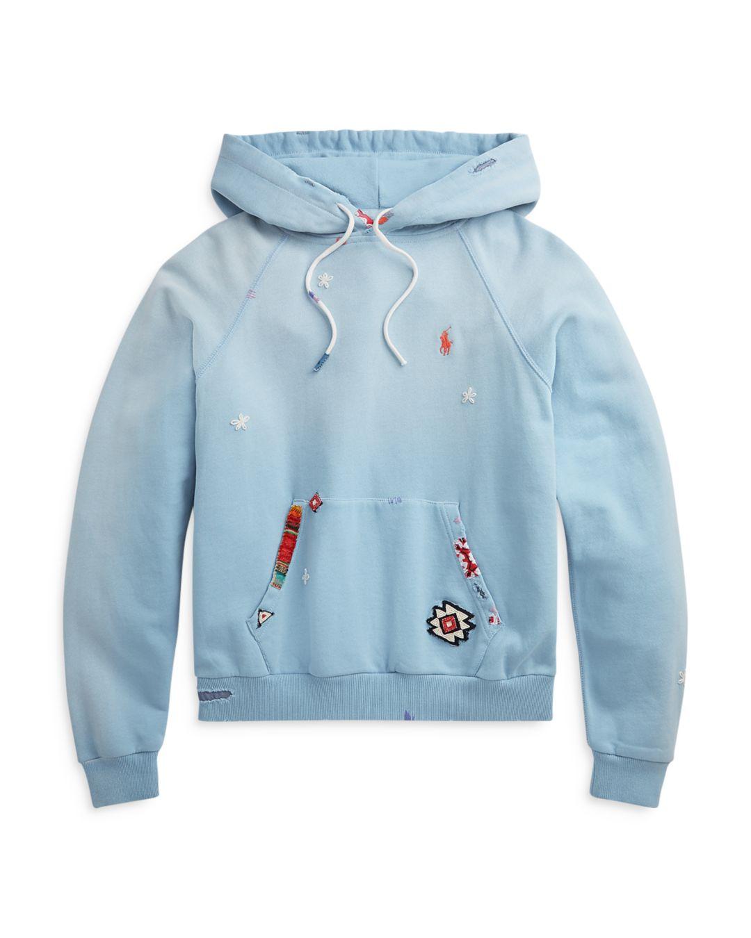 polo ralph lauren patchwork fleece jogger