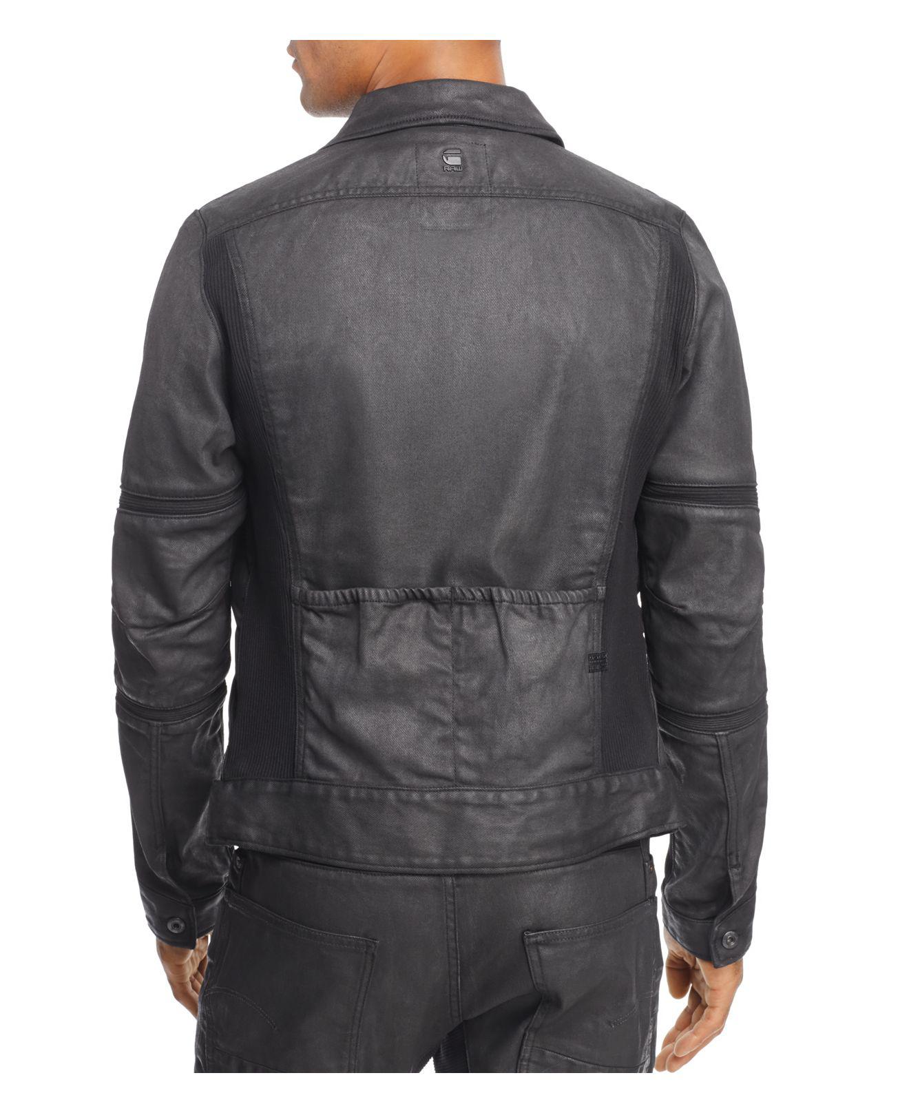 G-Star RAW Motac 3d Coated Denim Jacket for Men - Lyst