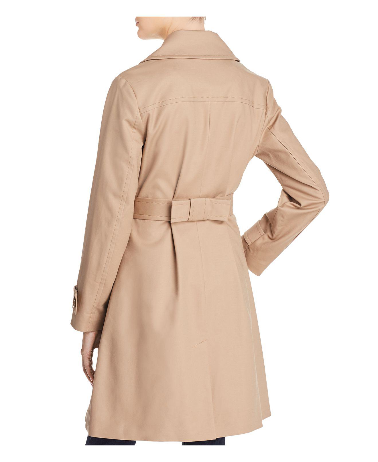Kate Spade Double-breasted Bow Back Trench Coat in Caramel (Natural) - Lyst
