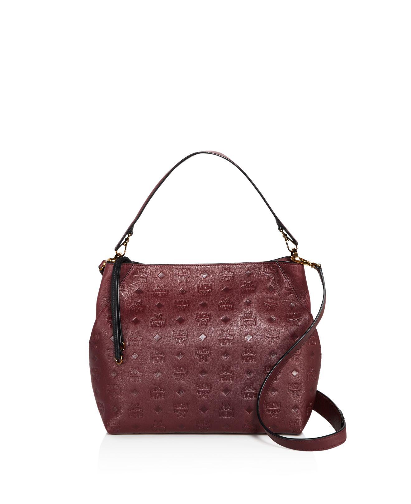 medium klara monogram leather hobo