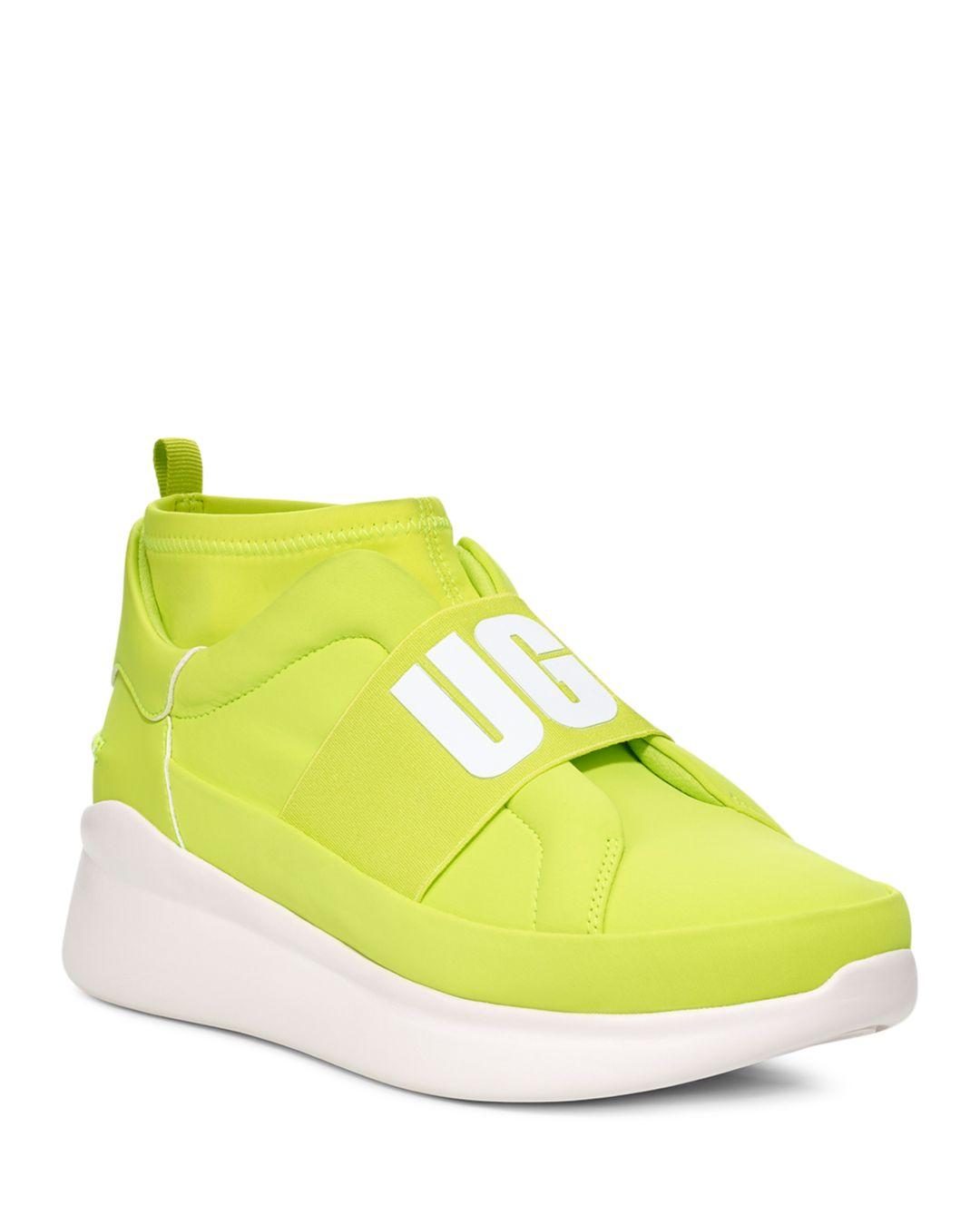 UGG Suede Women's Neutra Neon Sneakers in Neon Yellow (Yellow) - Lyst