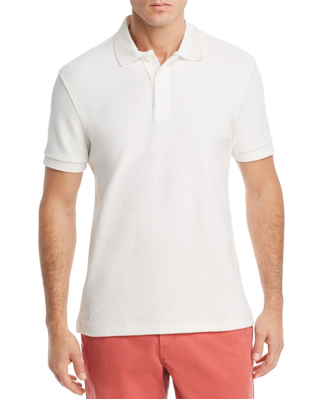 french terry polo shirt
