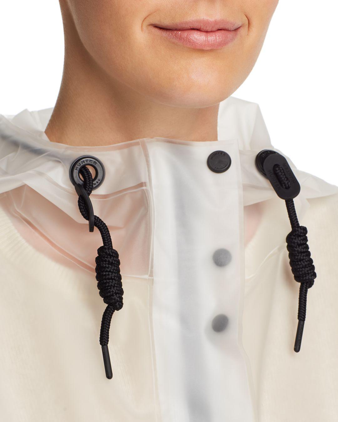 hunter cropped rain jacket