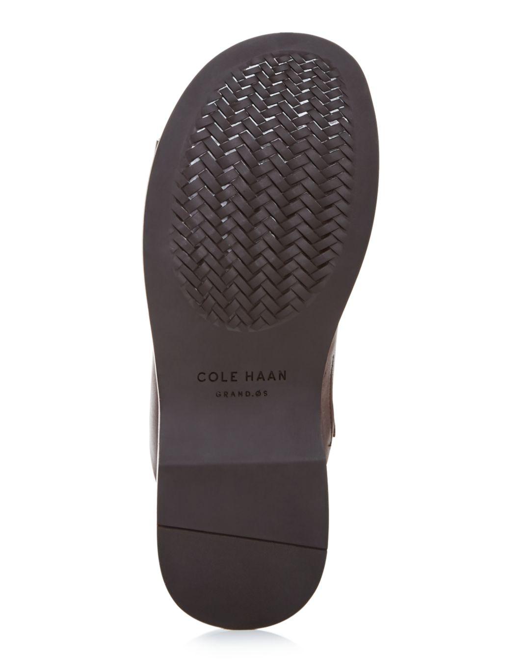 cole haan goldwyn leather slides