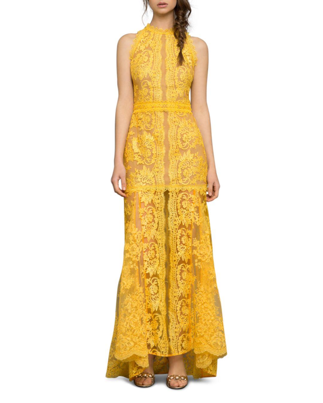 bronx and banco yellow dress