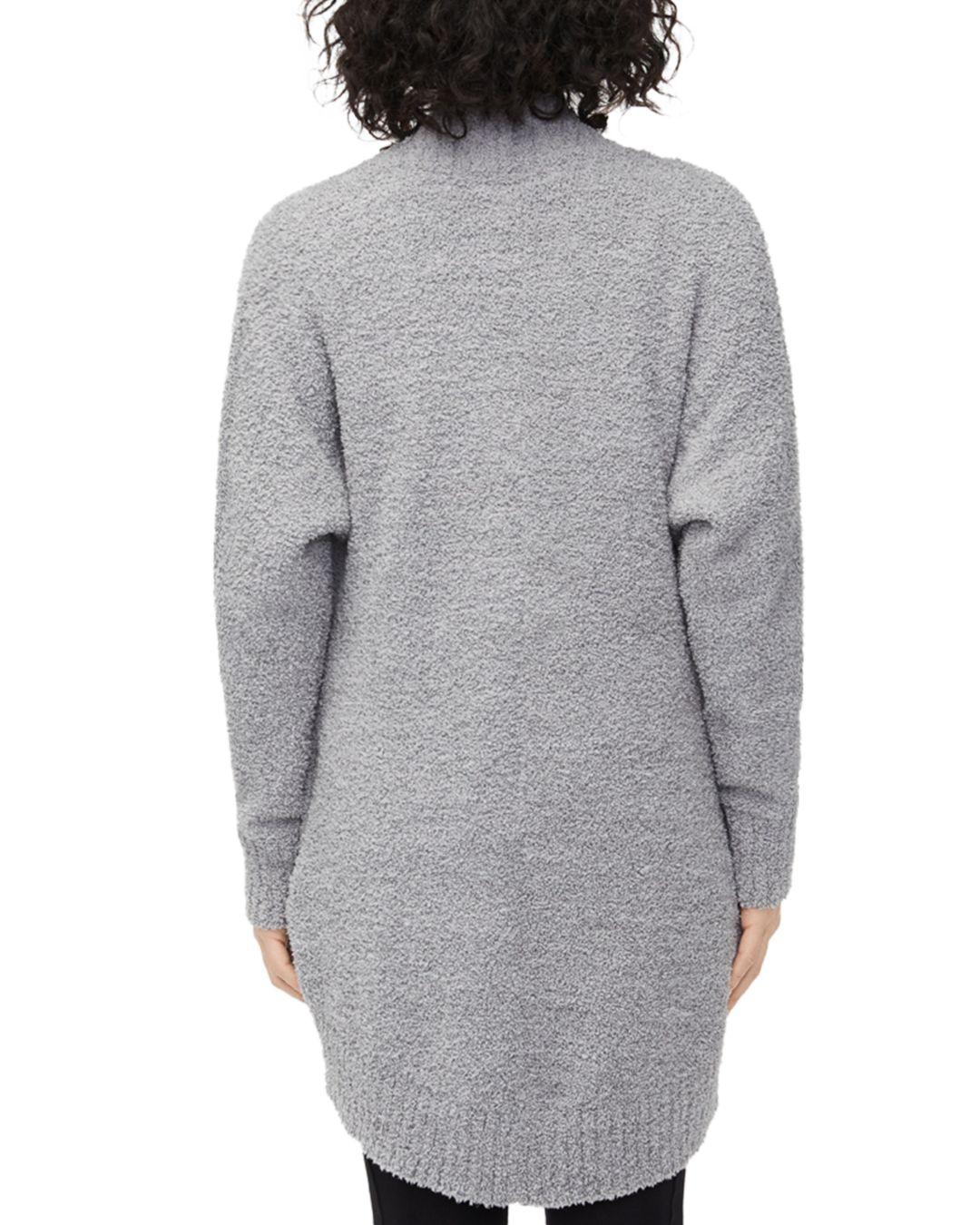 grey fluffy cardigan