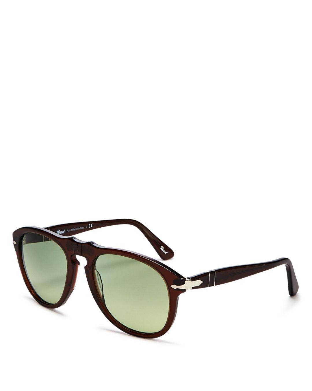 Persol X A.p.c. Unisex Aviator Sunglasses in Green - Lyst