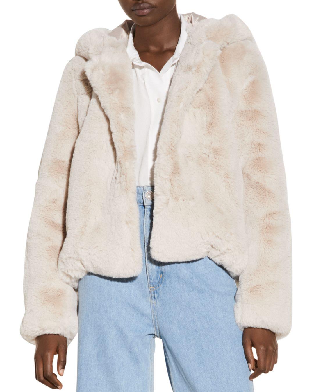 sandro fur jacket