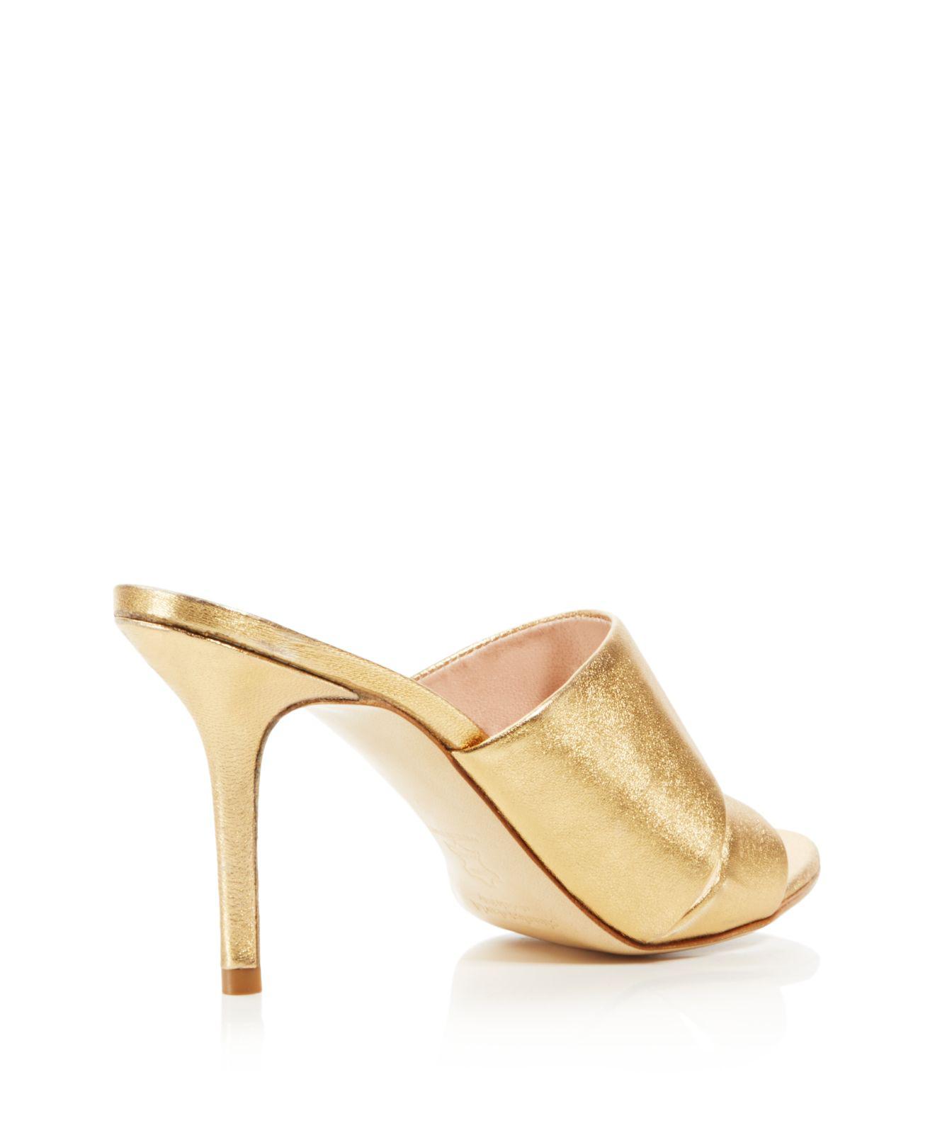 charles david leather slide sandals