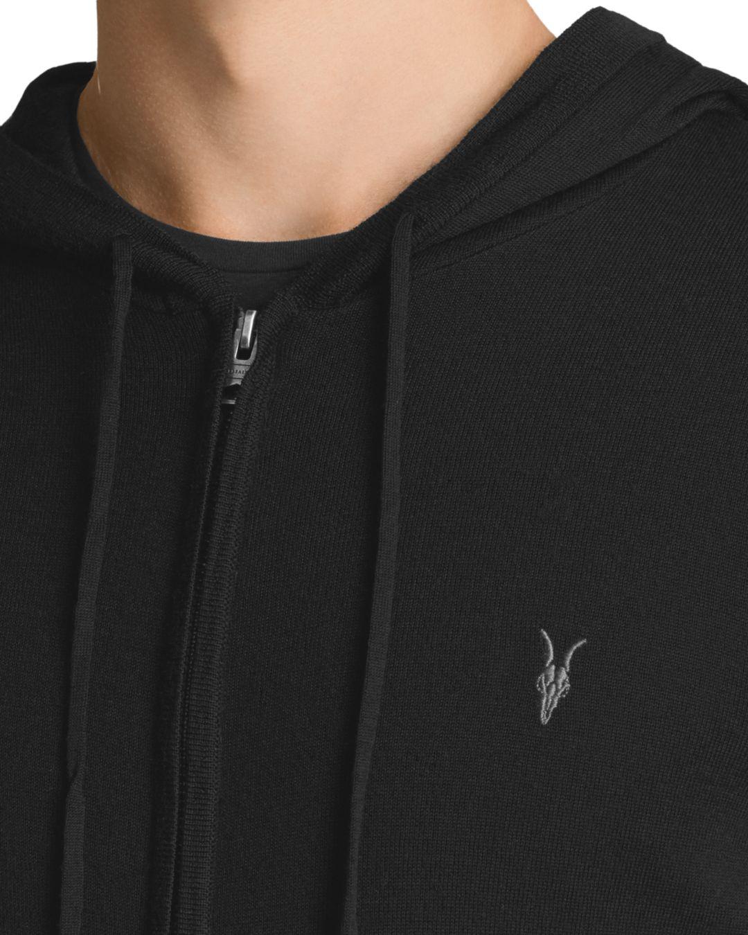 mode merino zip moletom com capuz