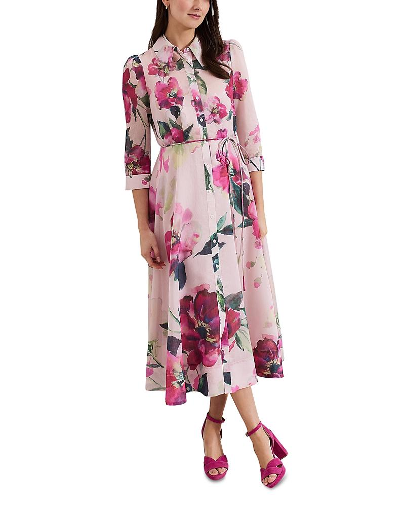 【関税込】PhaseEight ワンピース☆Pink Anabella Floral Long S Phase Eight Anabella Shirt Dress in Pink | Lyst