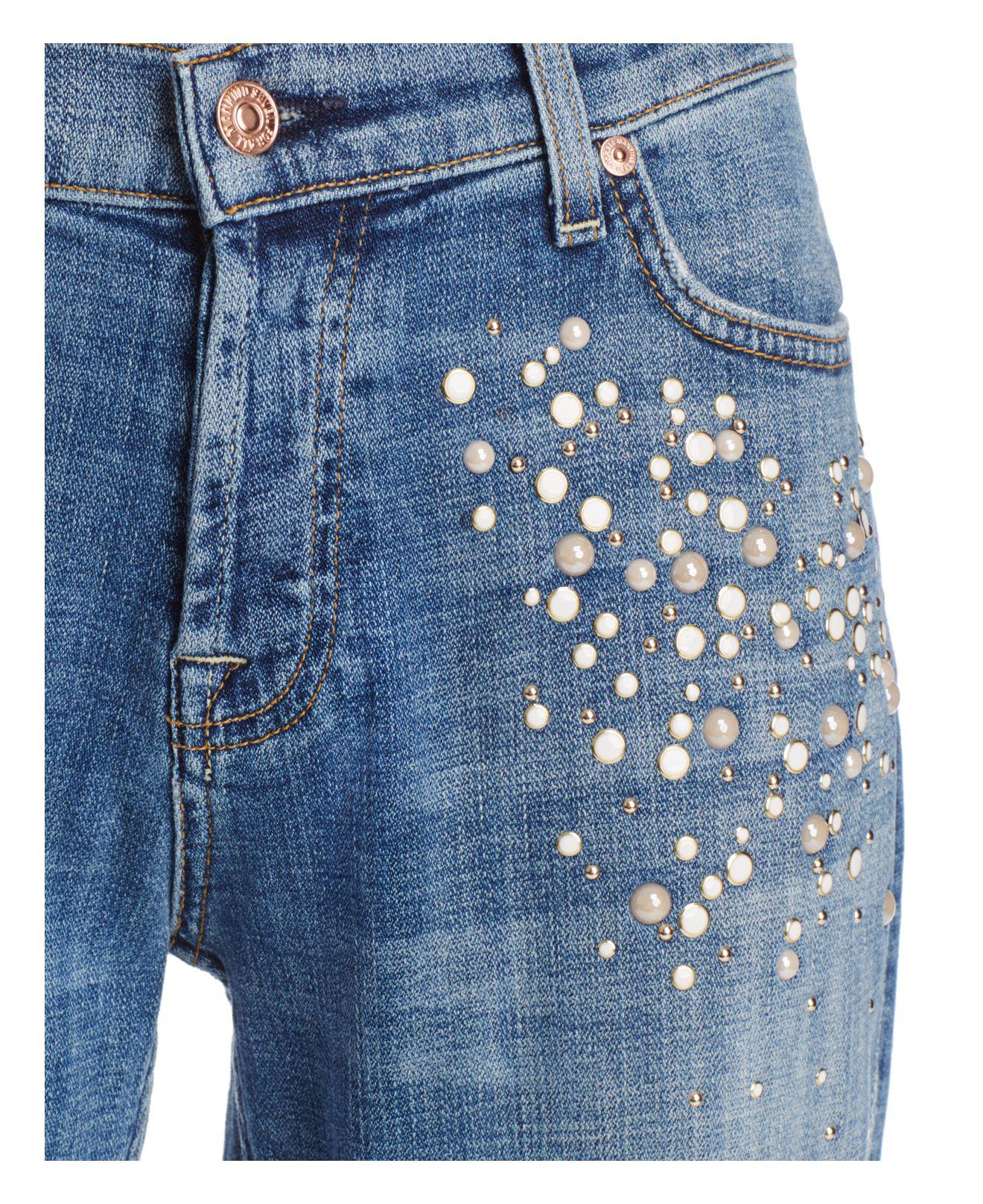 7 for all mankind embellished jeans
