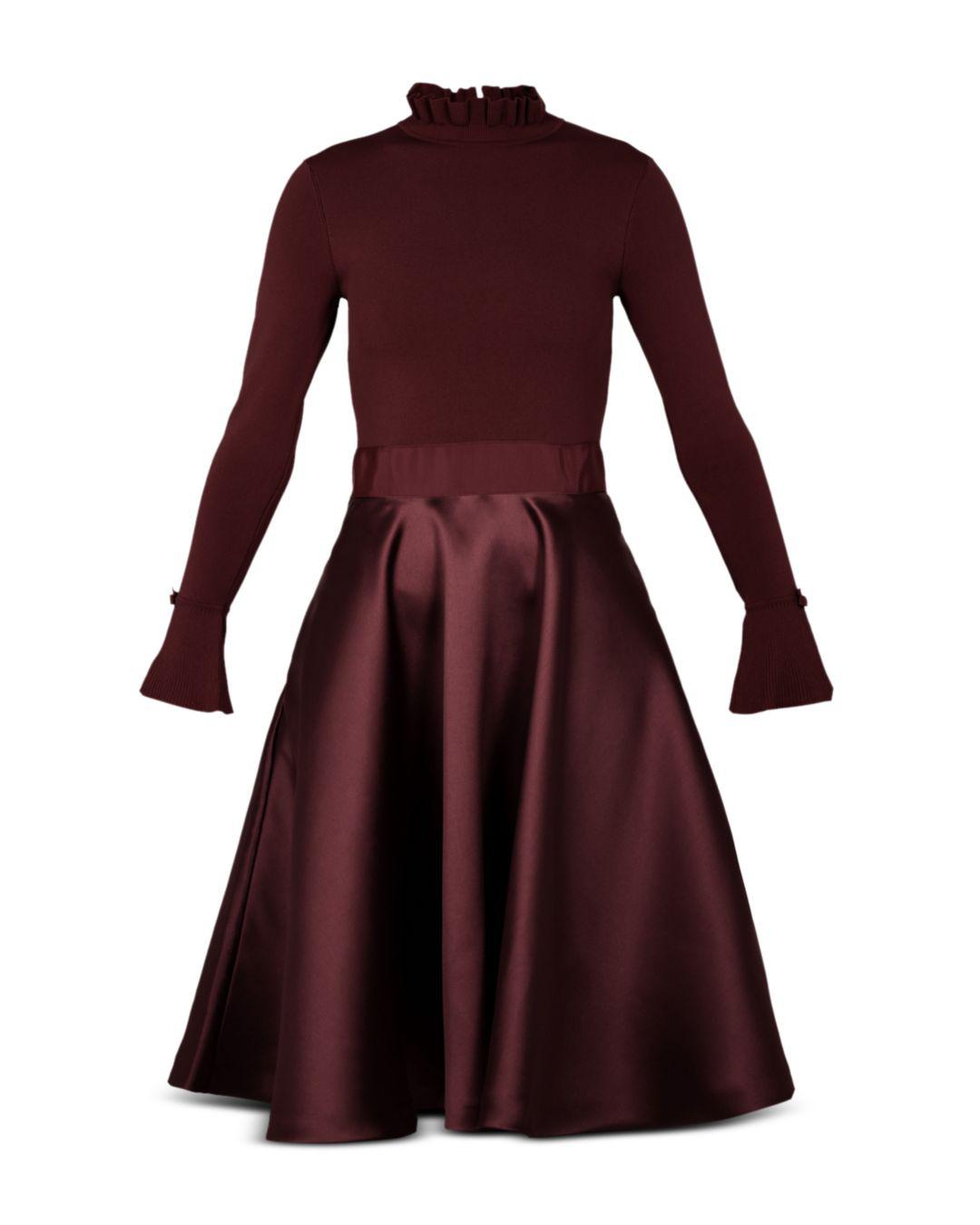 ted baker zadi frill cuff dress