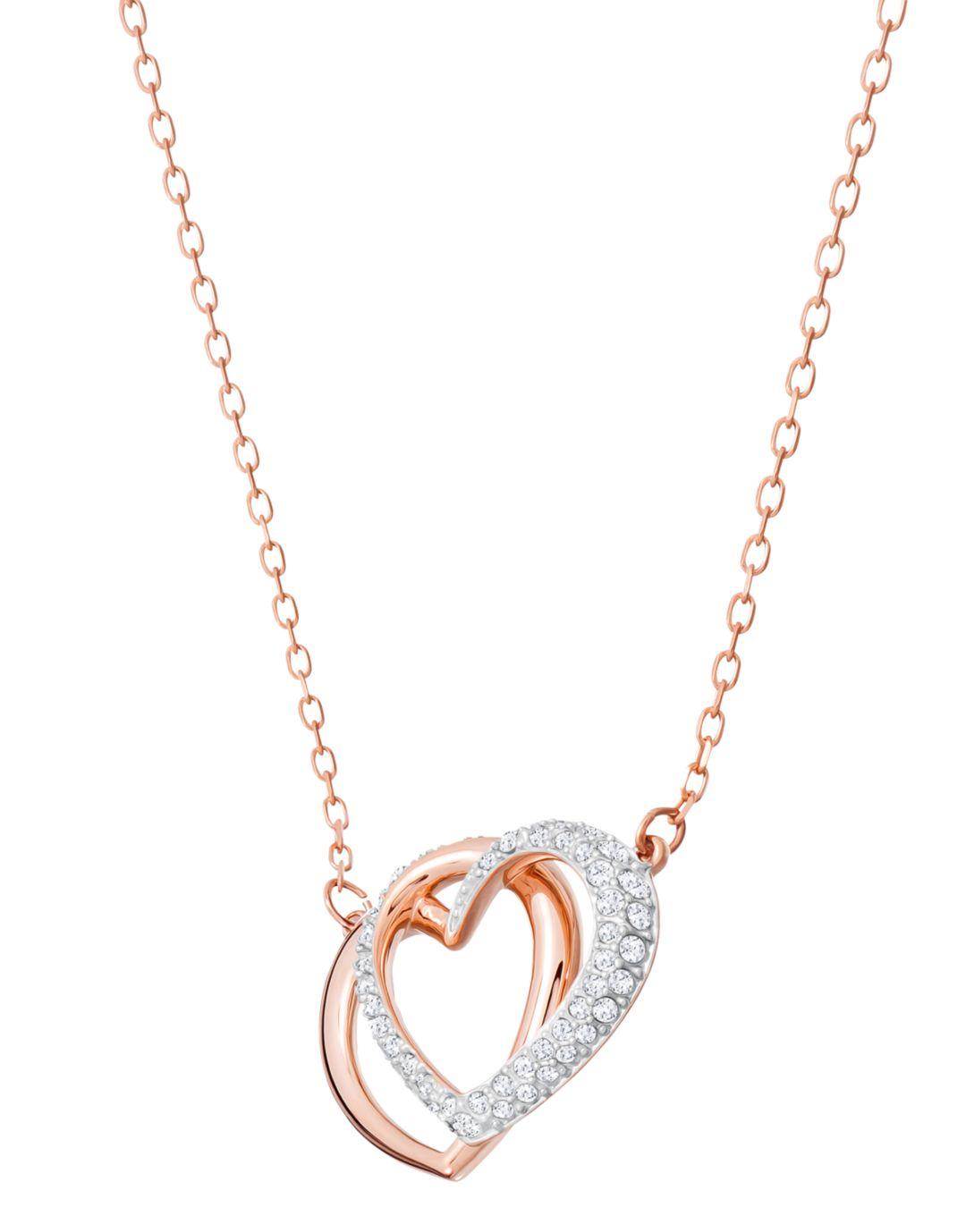 Swarovski Rose Gold-tone Crystal Pavé 