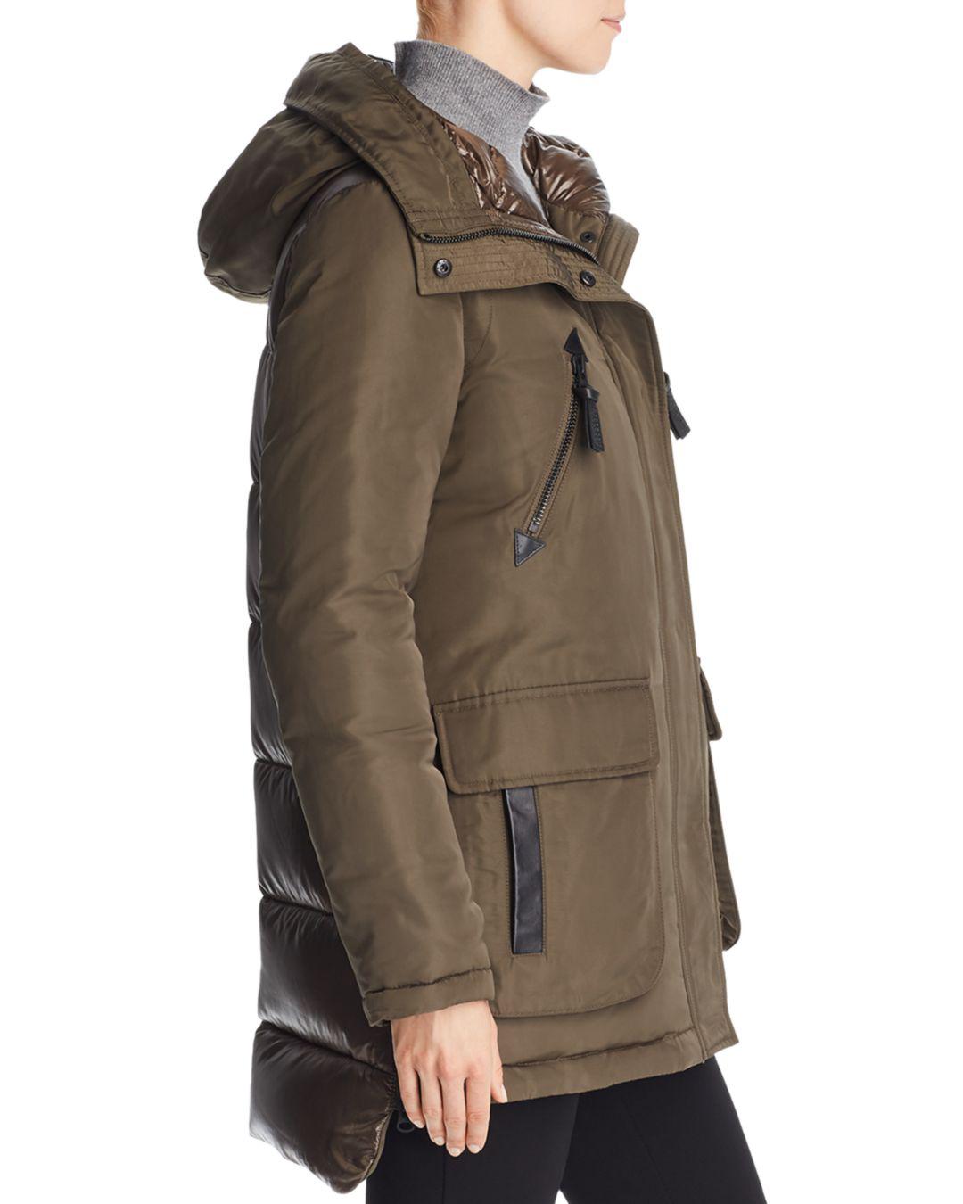 derek lam 10 crosby fox fur trim down parka