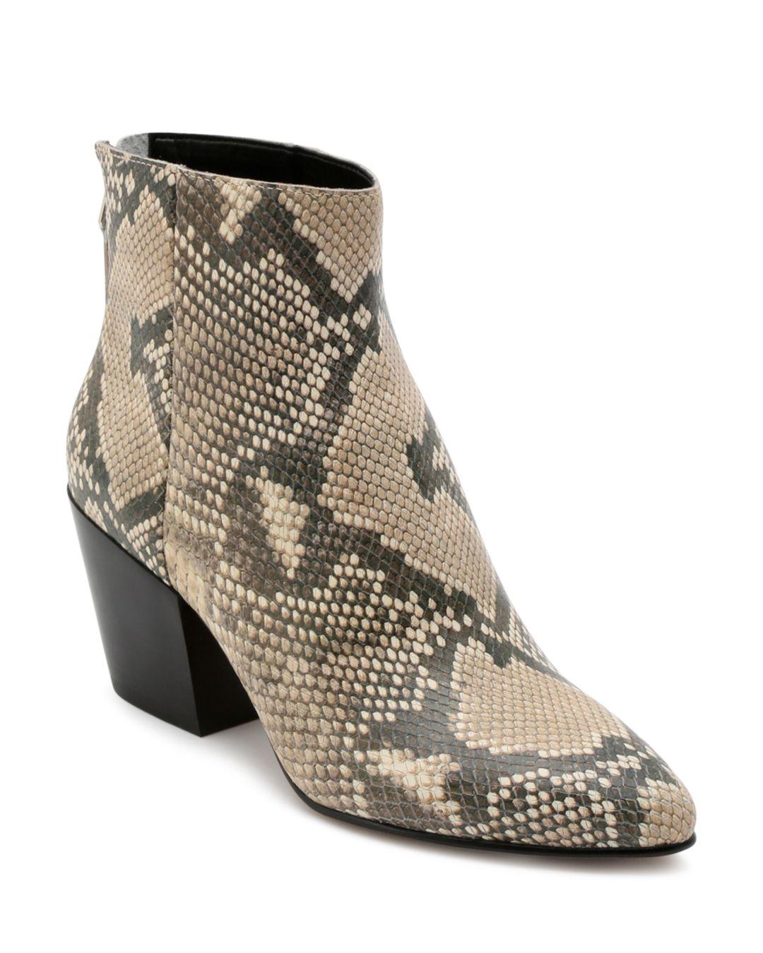dolce vita snakeskin booties
