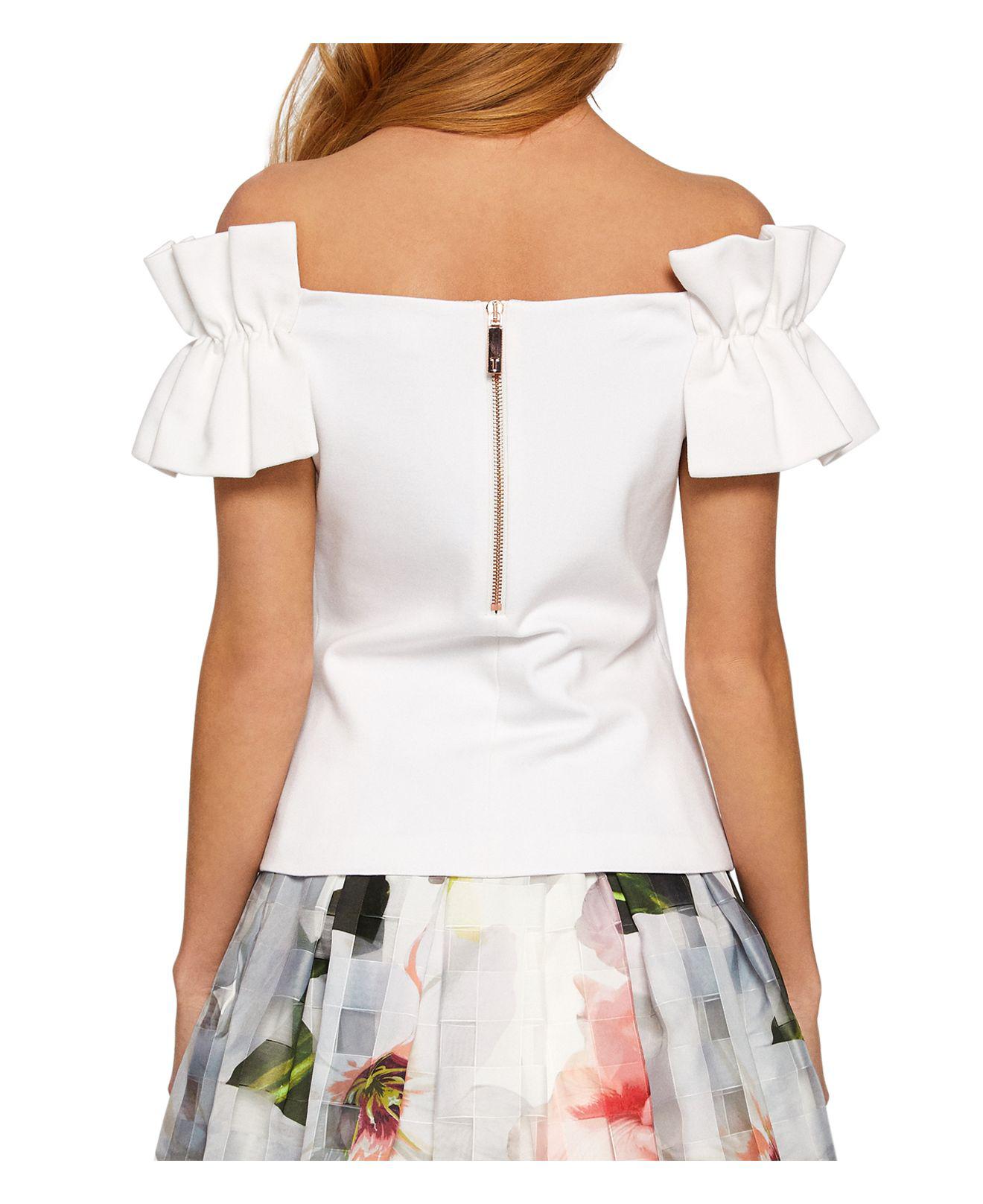 ted baker off the shoulder