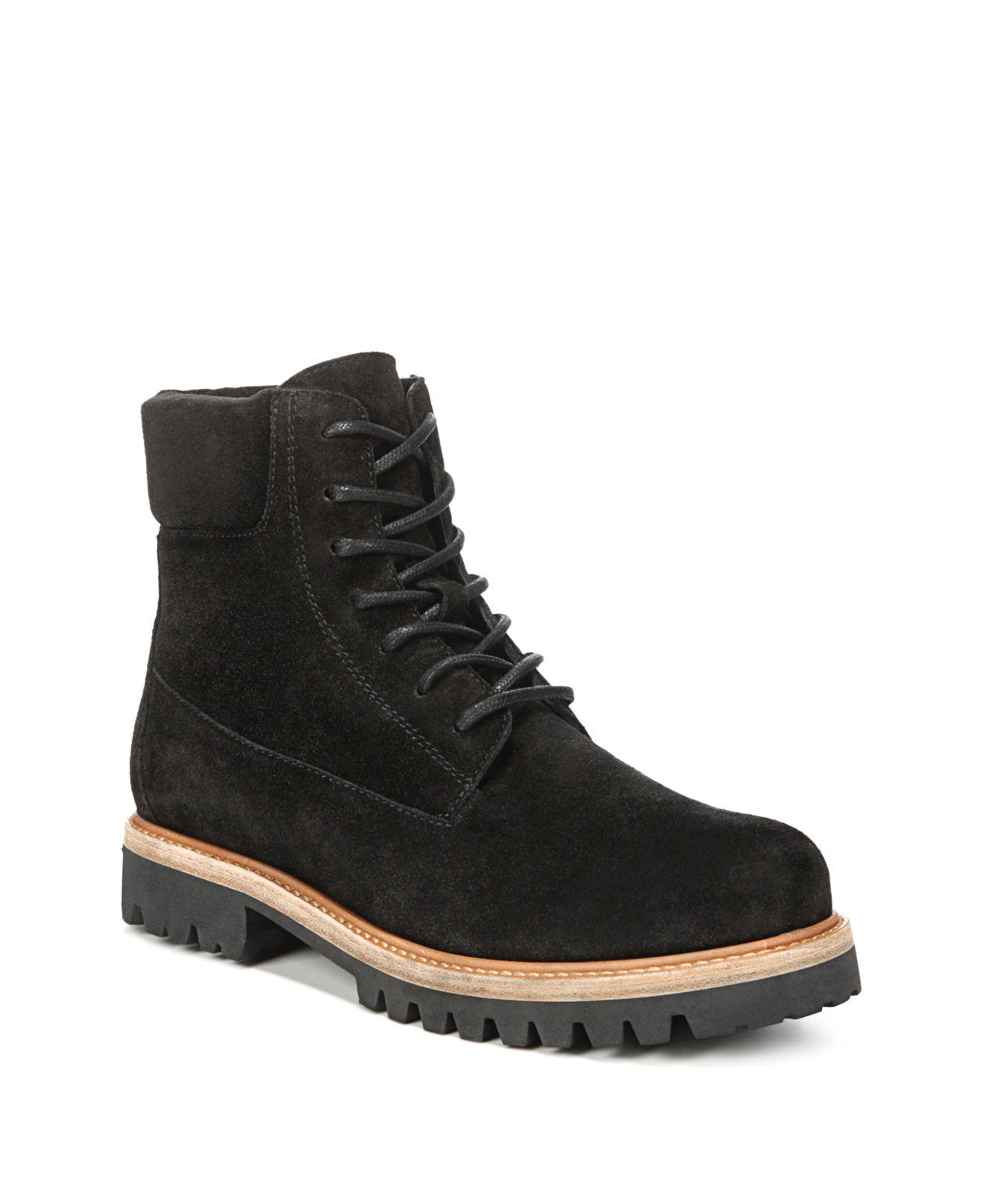 Farley Suede Lace Up Combat Boots 