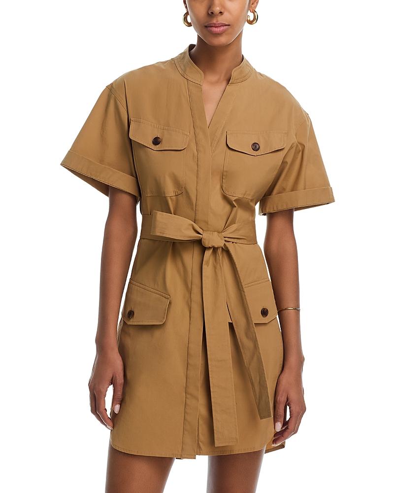 knee length dresses for ladies End Of Discussion Caramel Brown Faux Leather Belted Maxi Dress main image 0