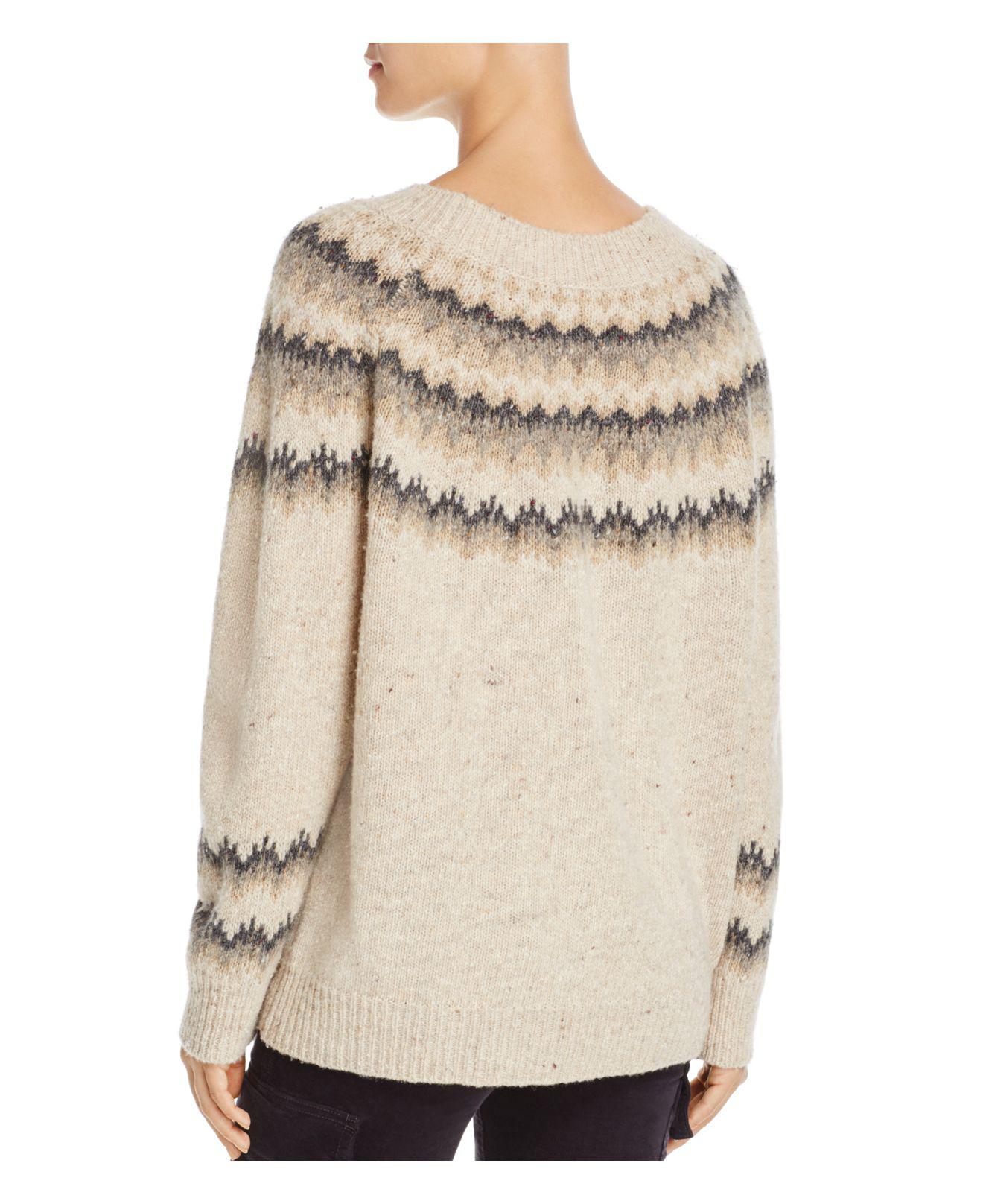 vince fair isle sweater