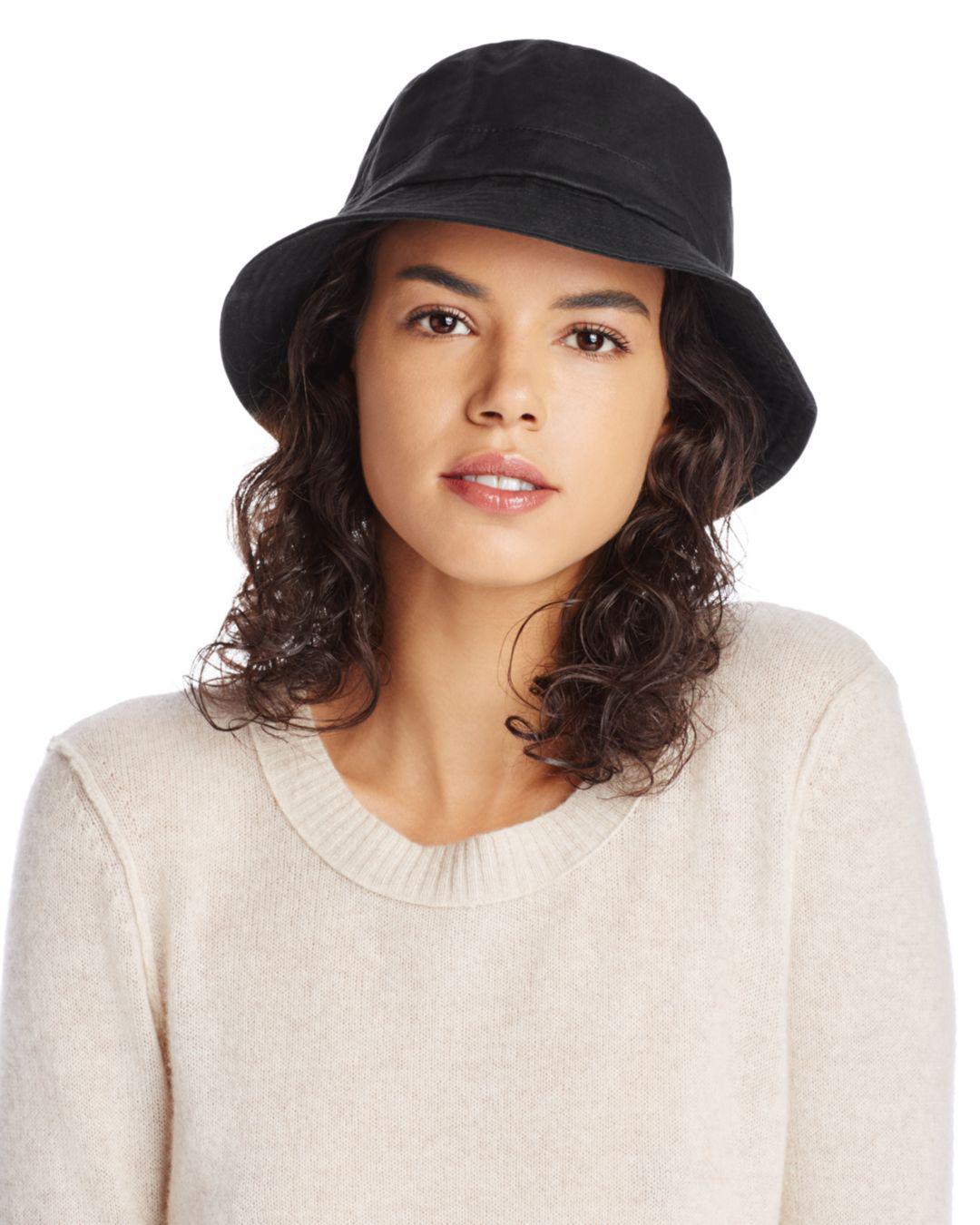 Barbour Dovecote Waxed Cotton Bucket Hat in Black - Save 10% | Lyst