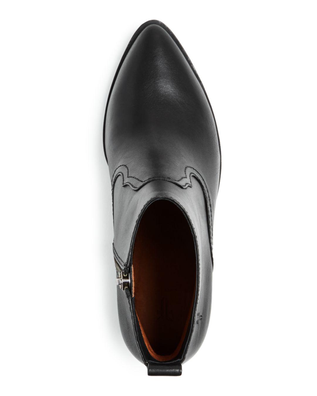 western wedge booties