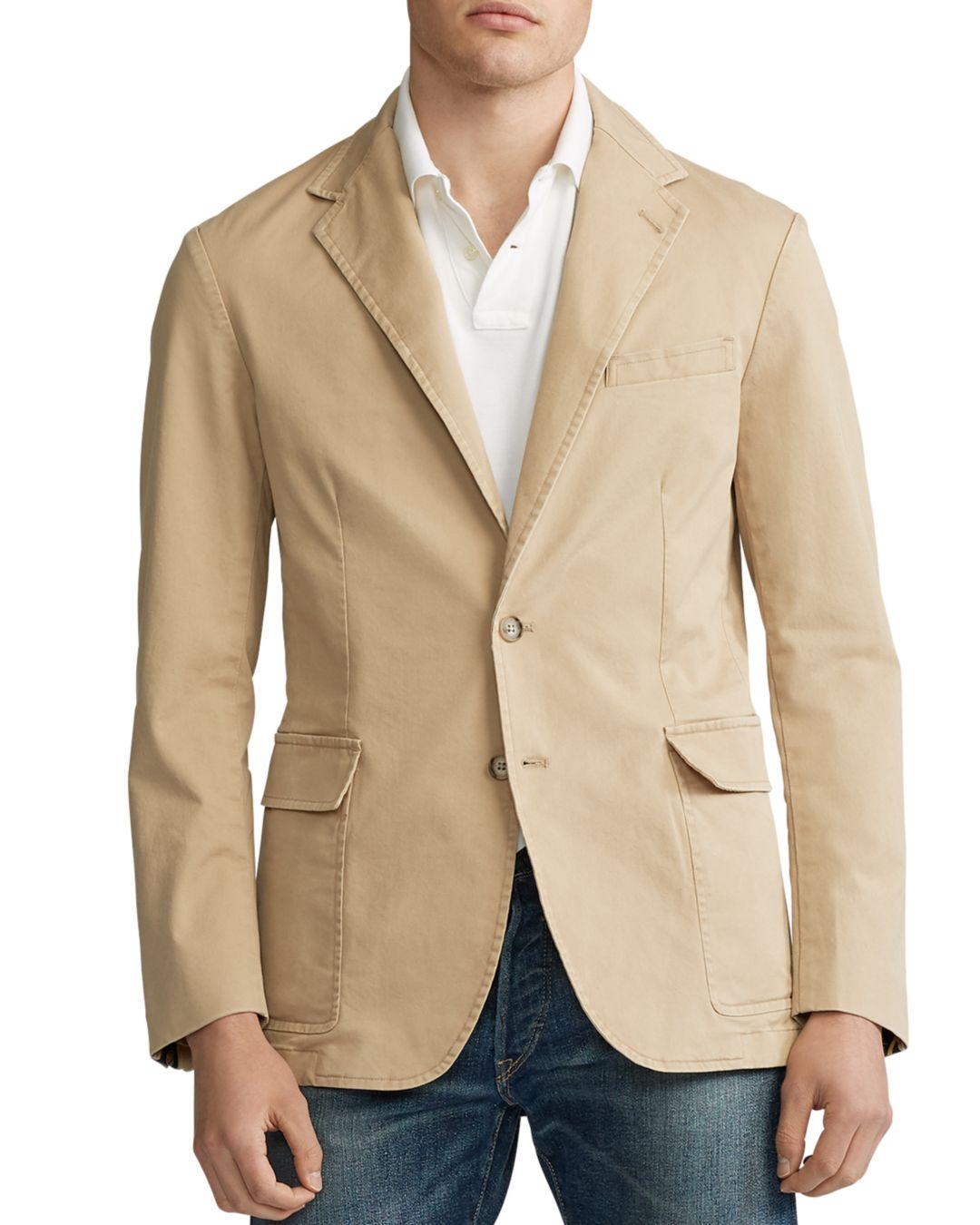 ralph lauren tan blazer