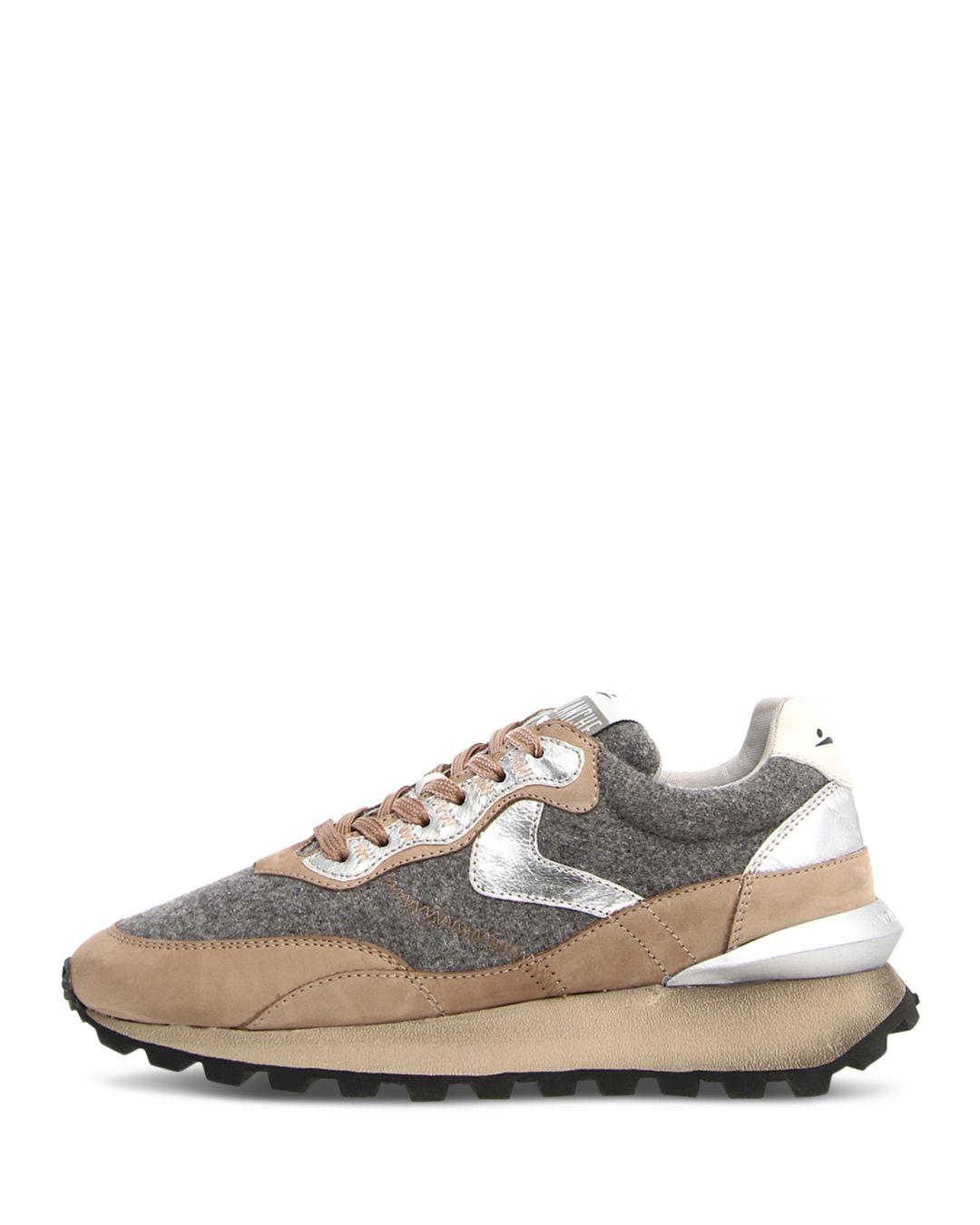 Voile Blanche Leather Qwark Hype Brown & Gray Sneakers in Grey (White) |  Lyst
