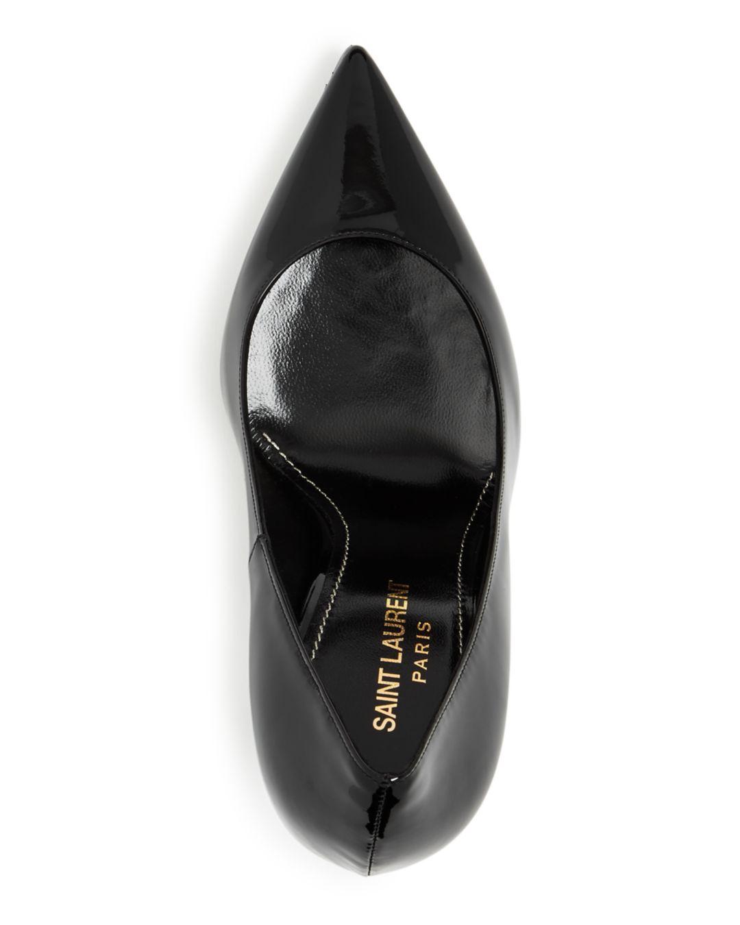 saint laurent logo pumps
