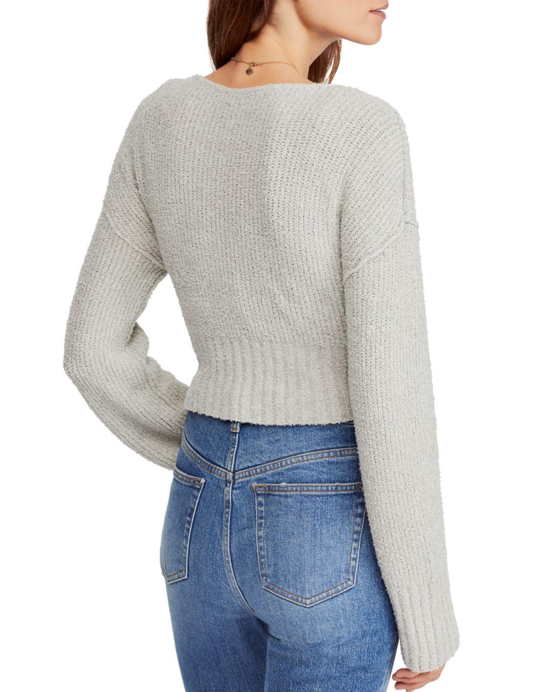 free people faux wrap sweater