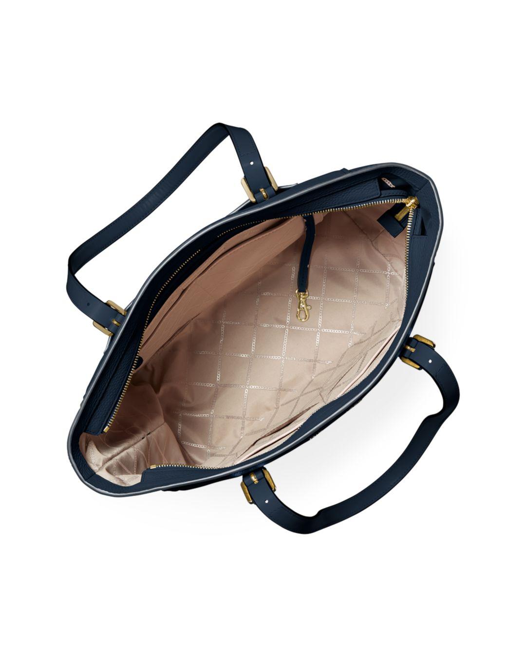 michael michael kors aria large leather tote