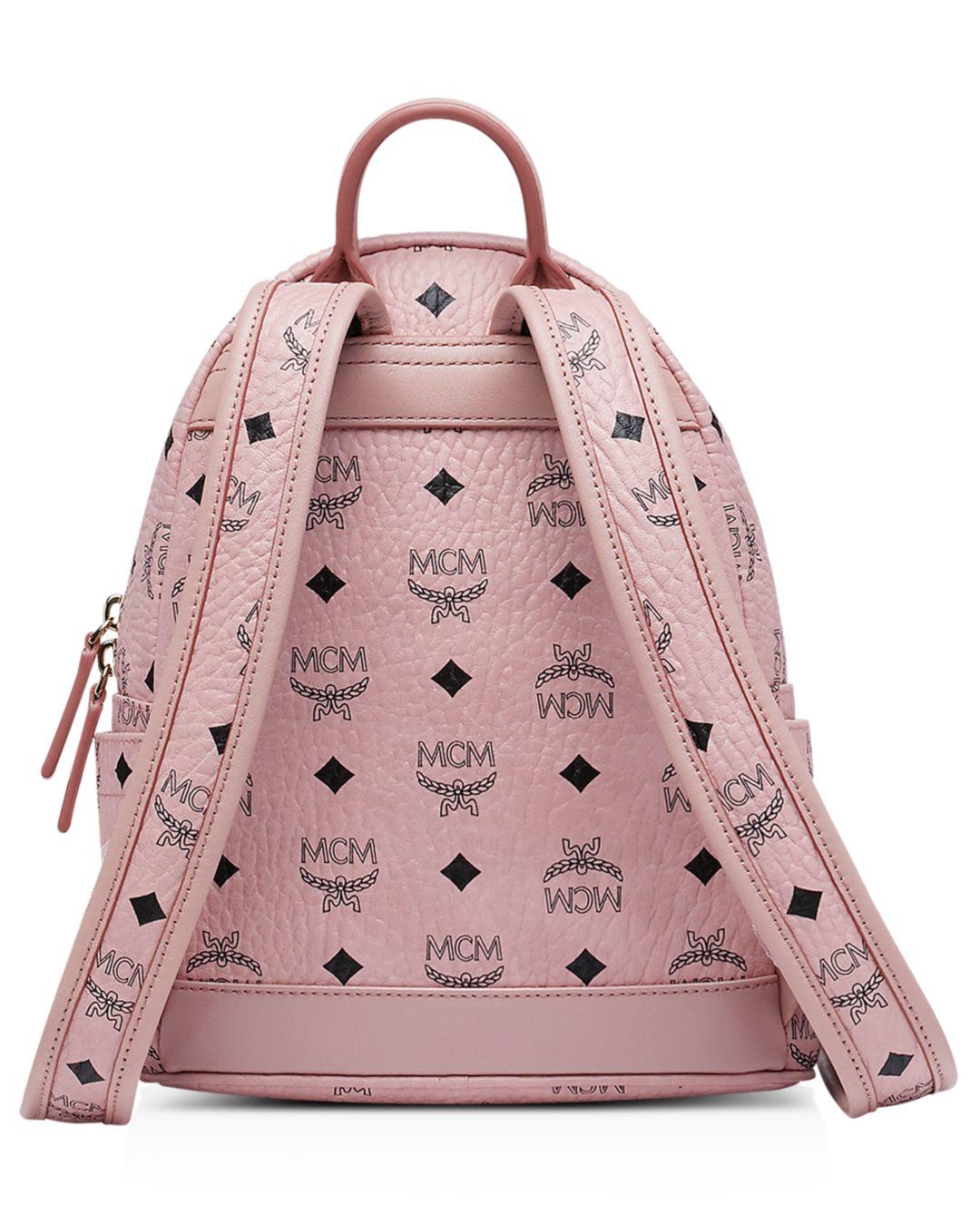 pink silver mini backpack
