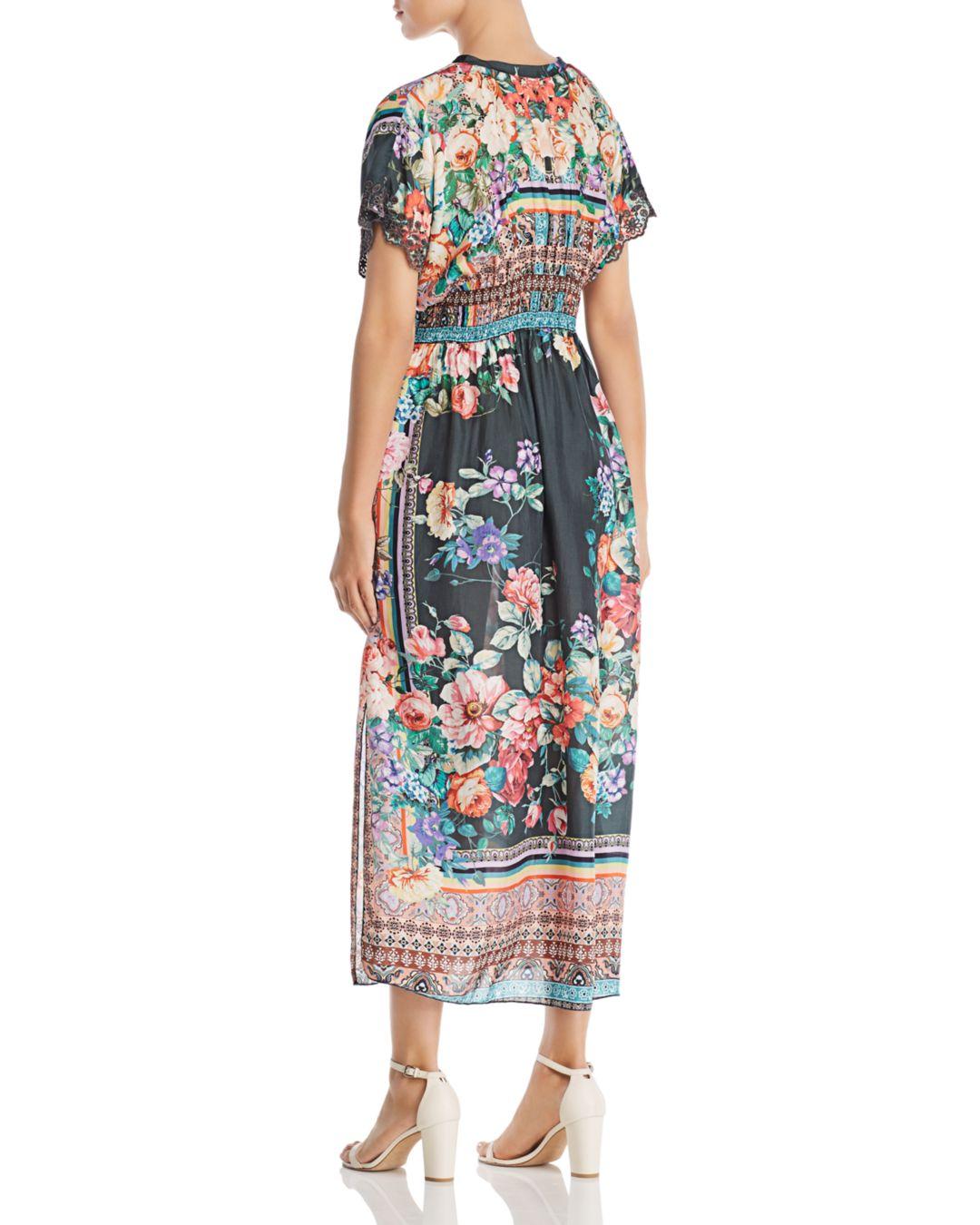 Johnny was silk maxi dress Clearance