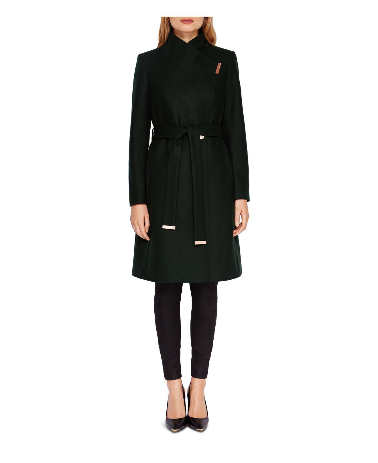 kikiie long wrap coat